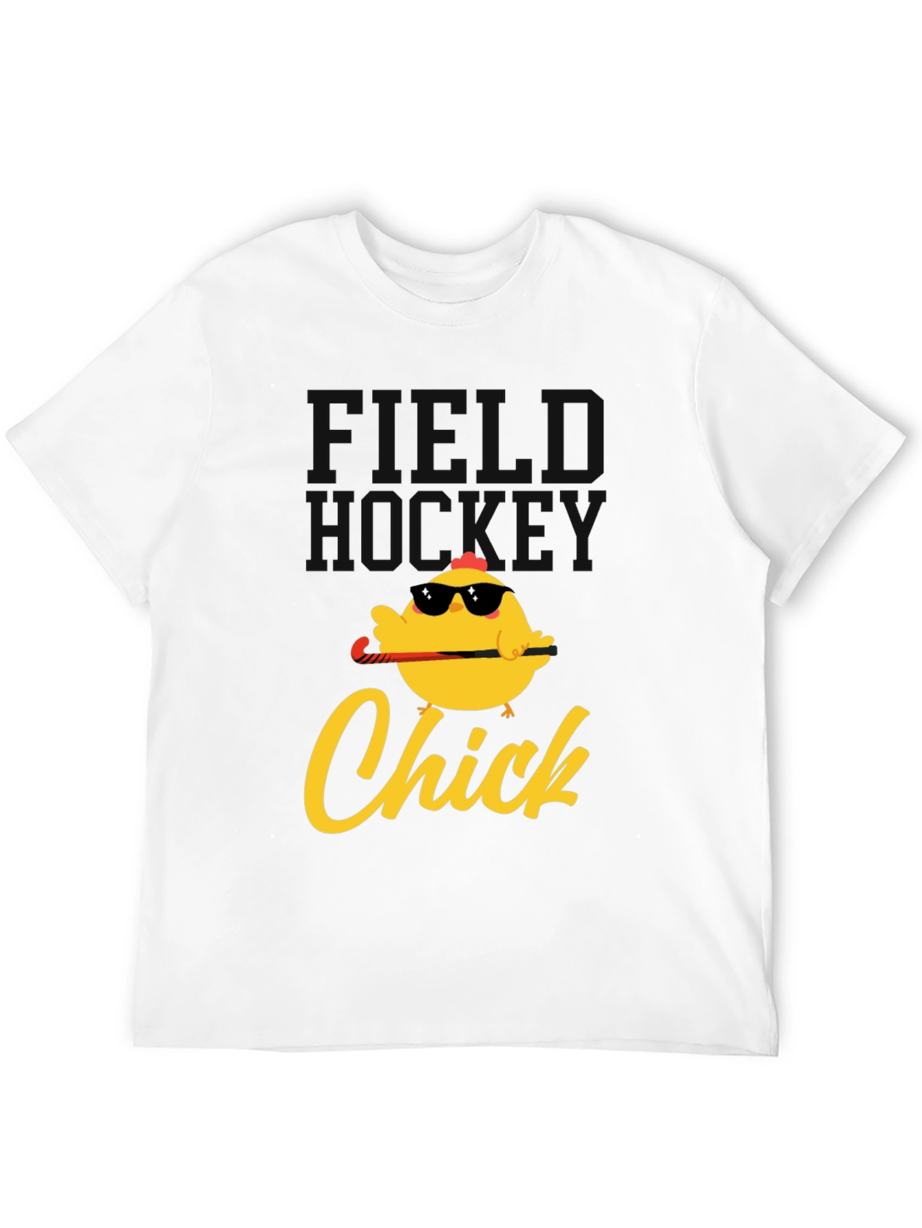 Field Hockey Chick Graphic T-Shirt