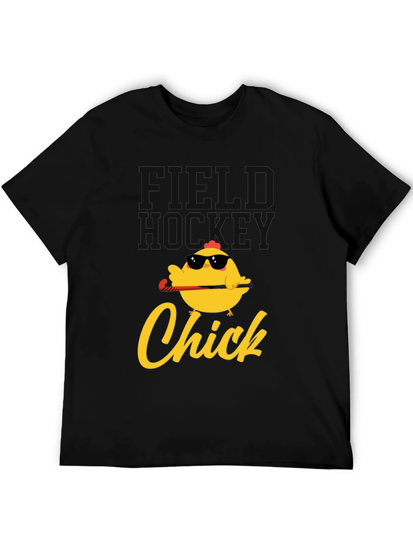 Field Hockey Chick Graphic T-Shirt