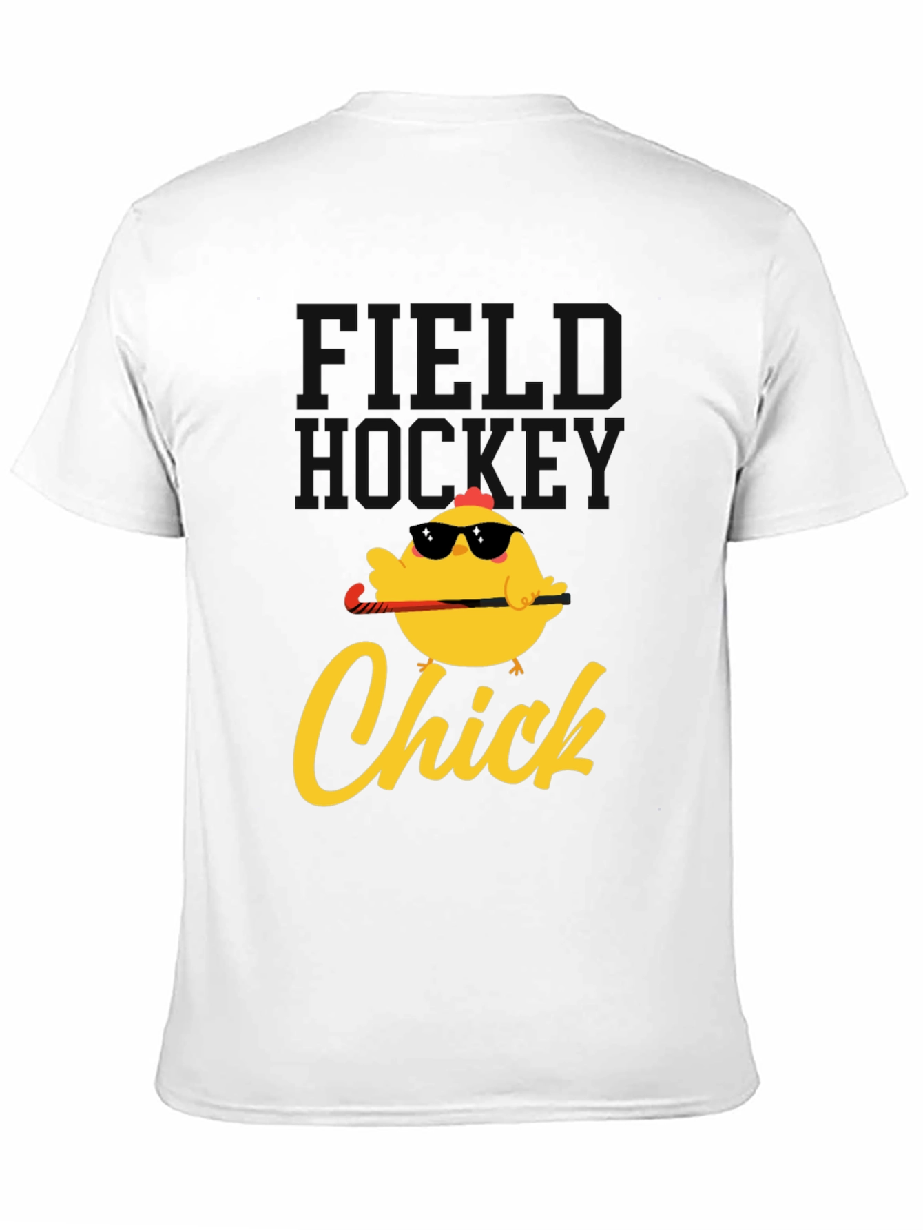 Field Hockey Chick Graphic T-Shirt