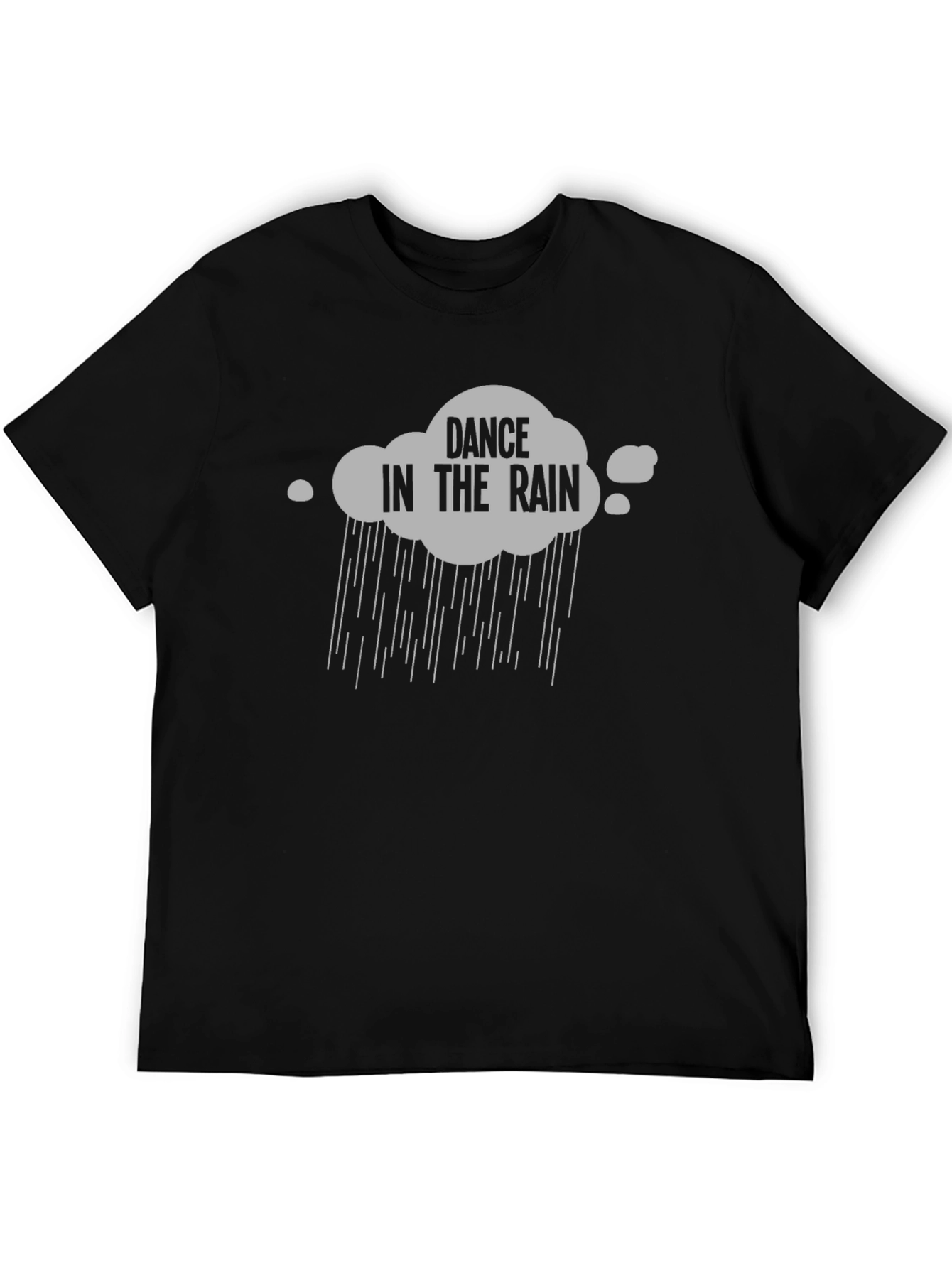 Dance in the Rain Graphic T-Shirt - Black