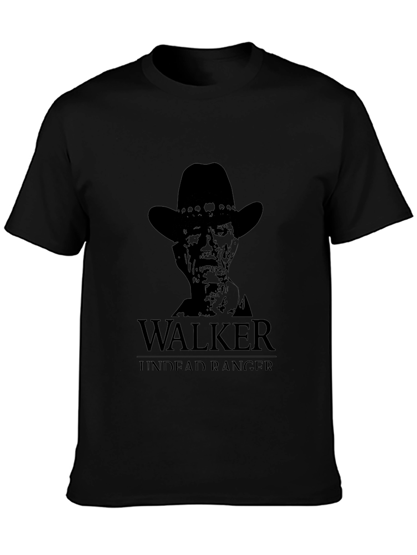 Walker Undead Ranger T-Shirt - Black Graphic Tee