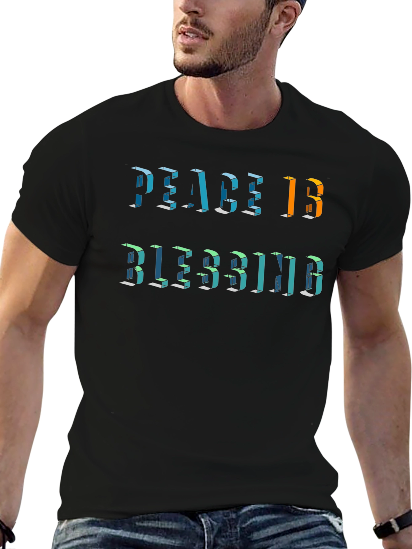 Peace Is Blessing Graphic T-Shirt