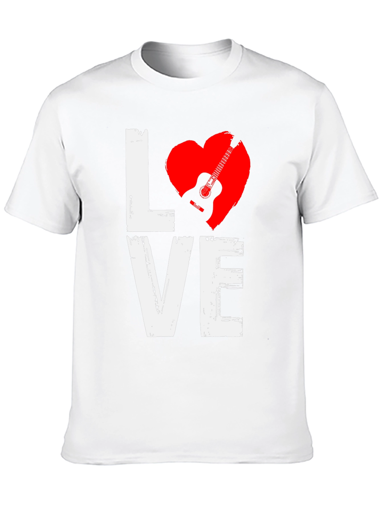 Guitar Love Graphic T-Shirt - Black