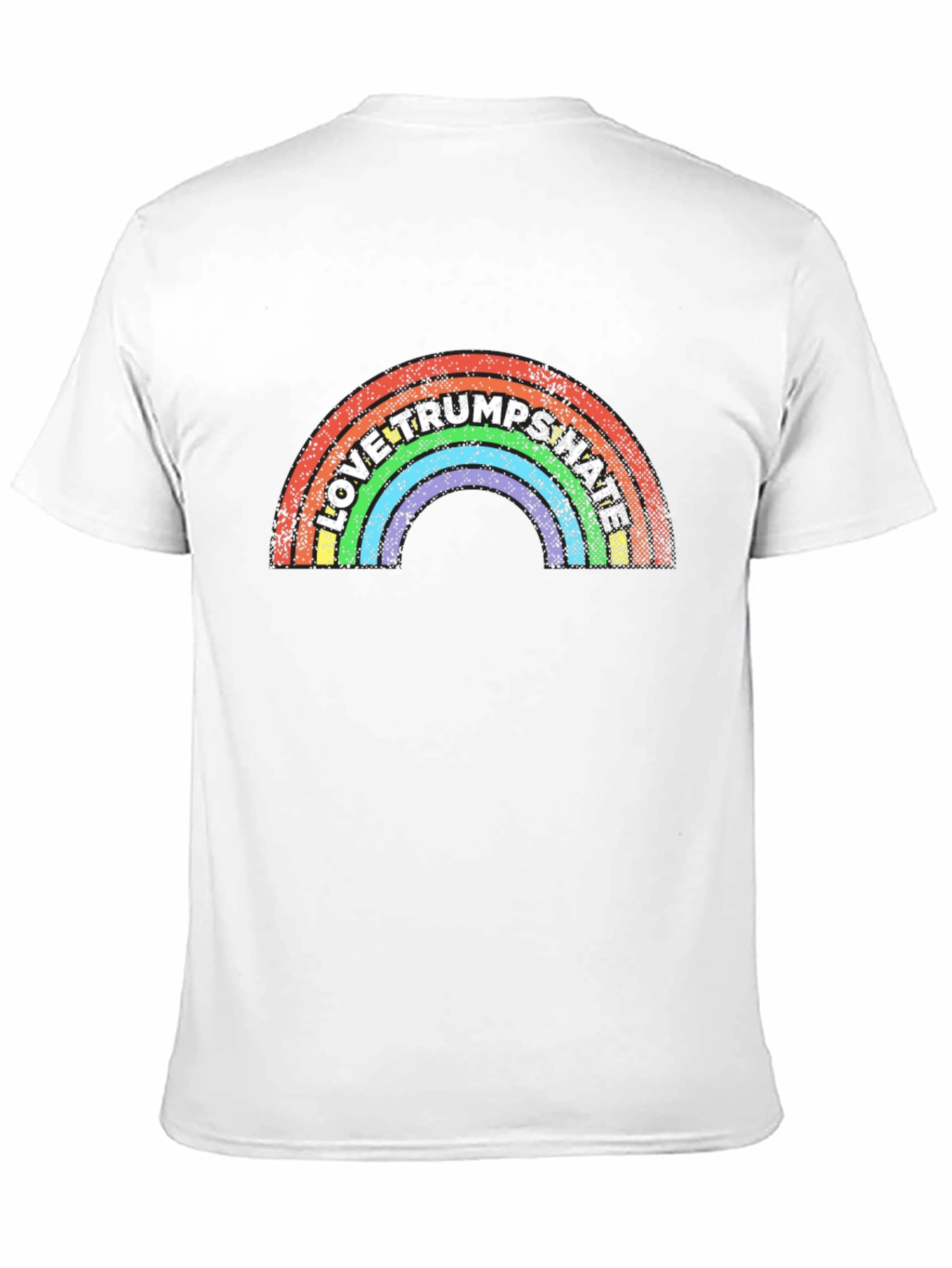 Love Trumps Hate Rainbow Graphic T-Shirt