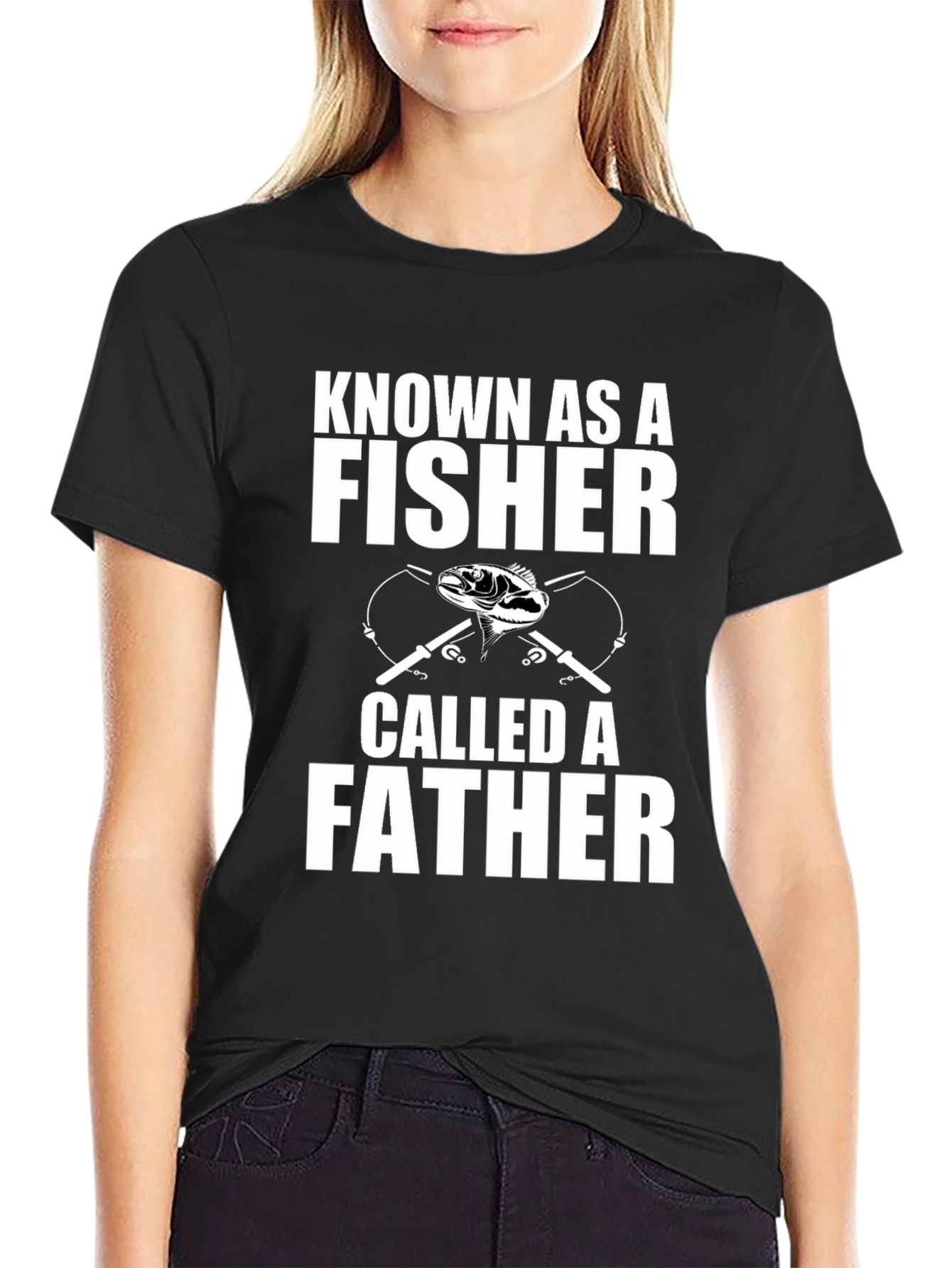 Fisher Father T-Shirt - Angler Dad Tee