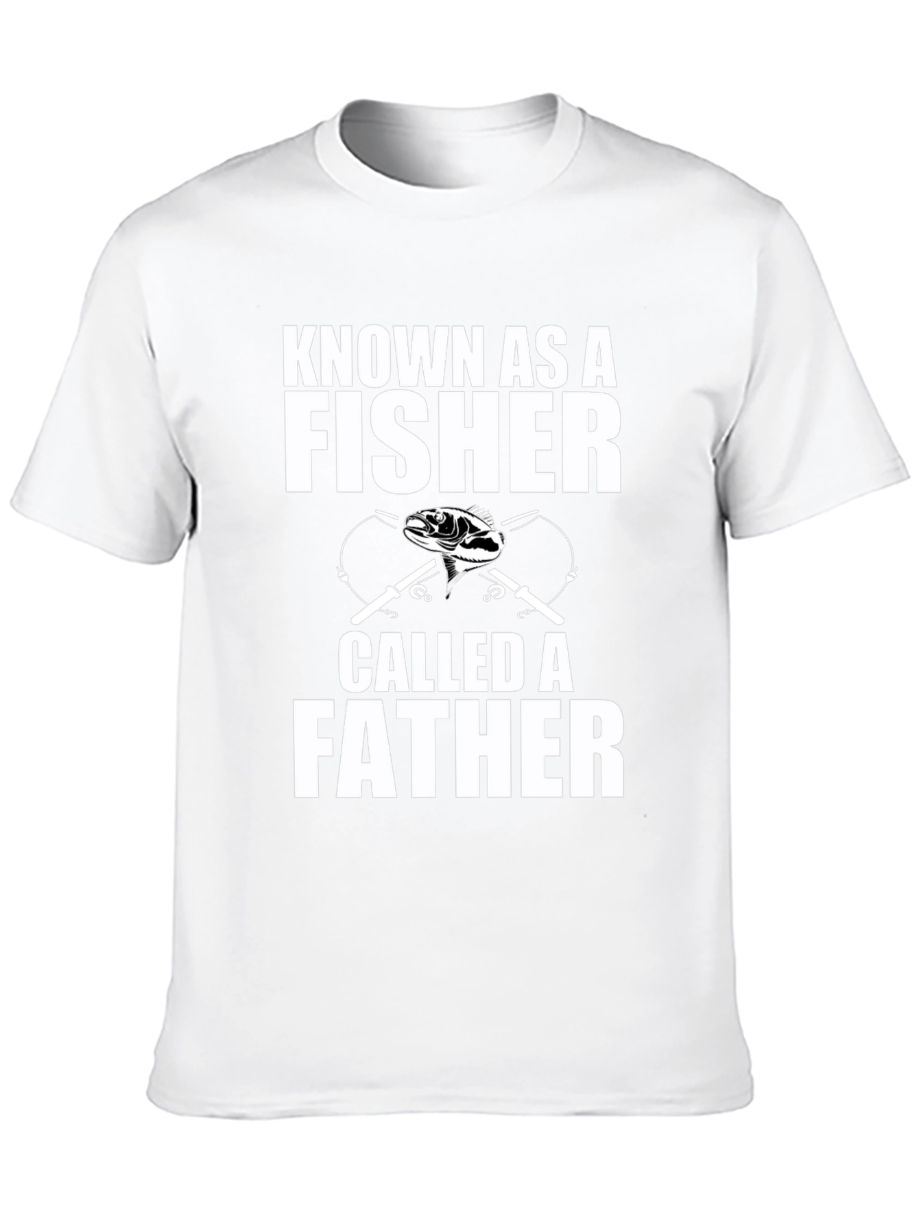 Fisher Father T-Shirt - Angler Dad Tee