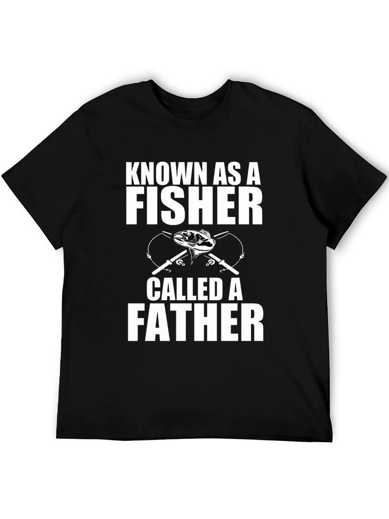 Fisher Father T-Shirt - Angler Dad Tee