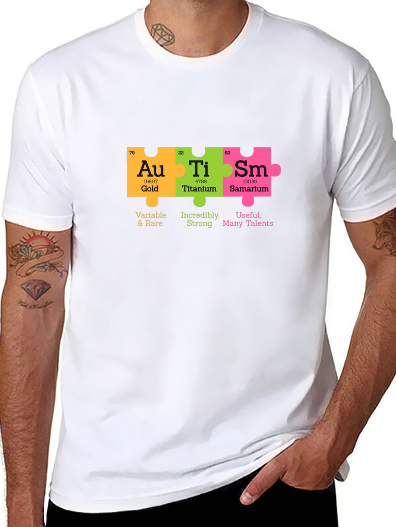 Autism Awareness Periodic Table T-Shirt