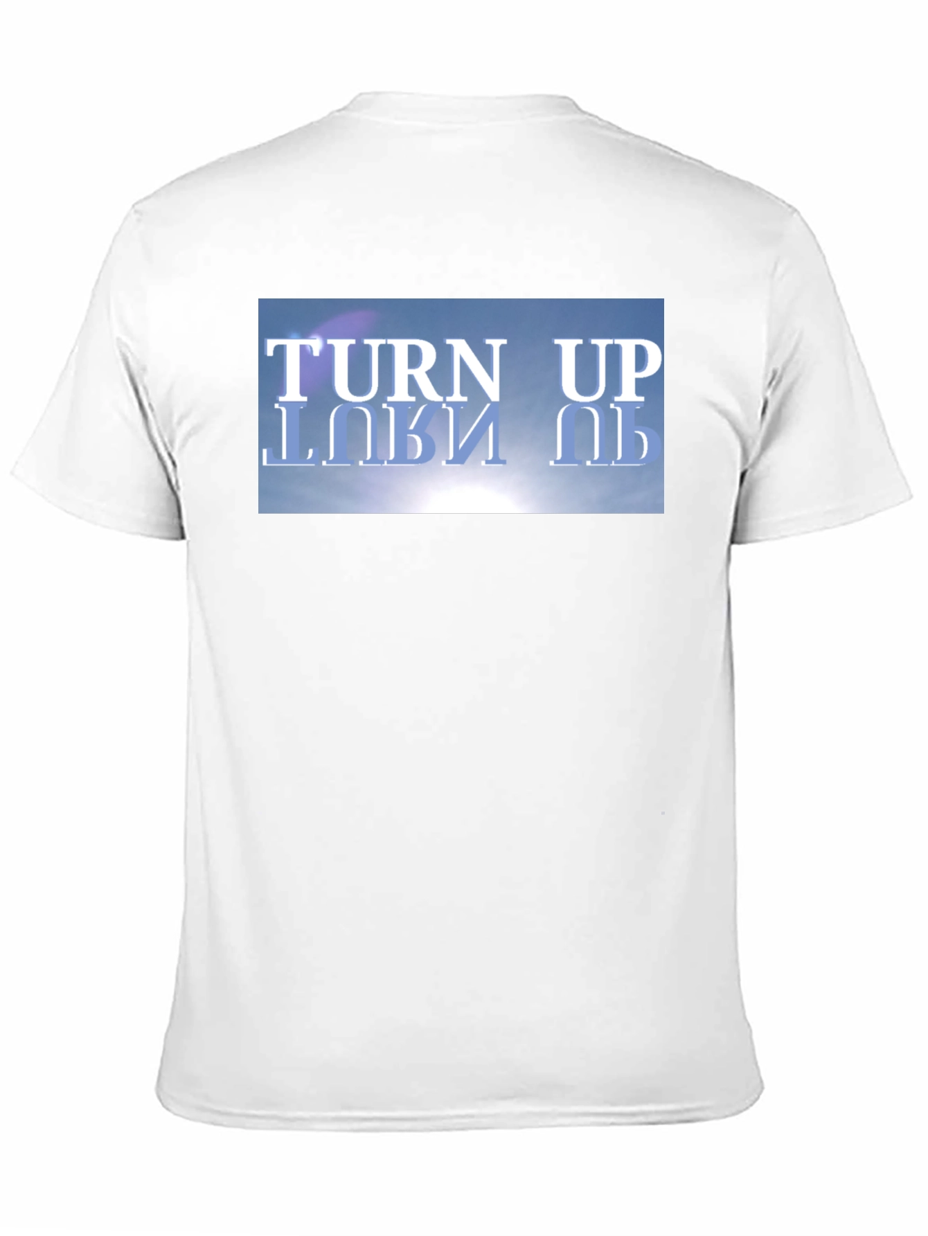 Turn Up Graphic Tee - Black Cotton T-Shirt