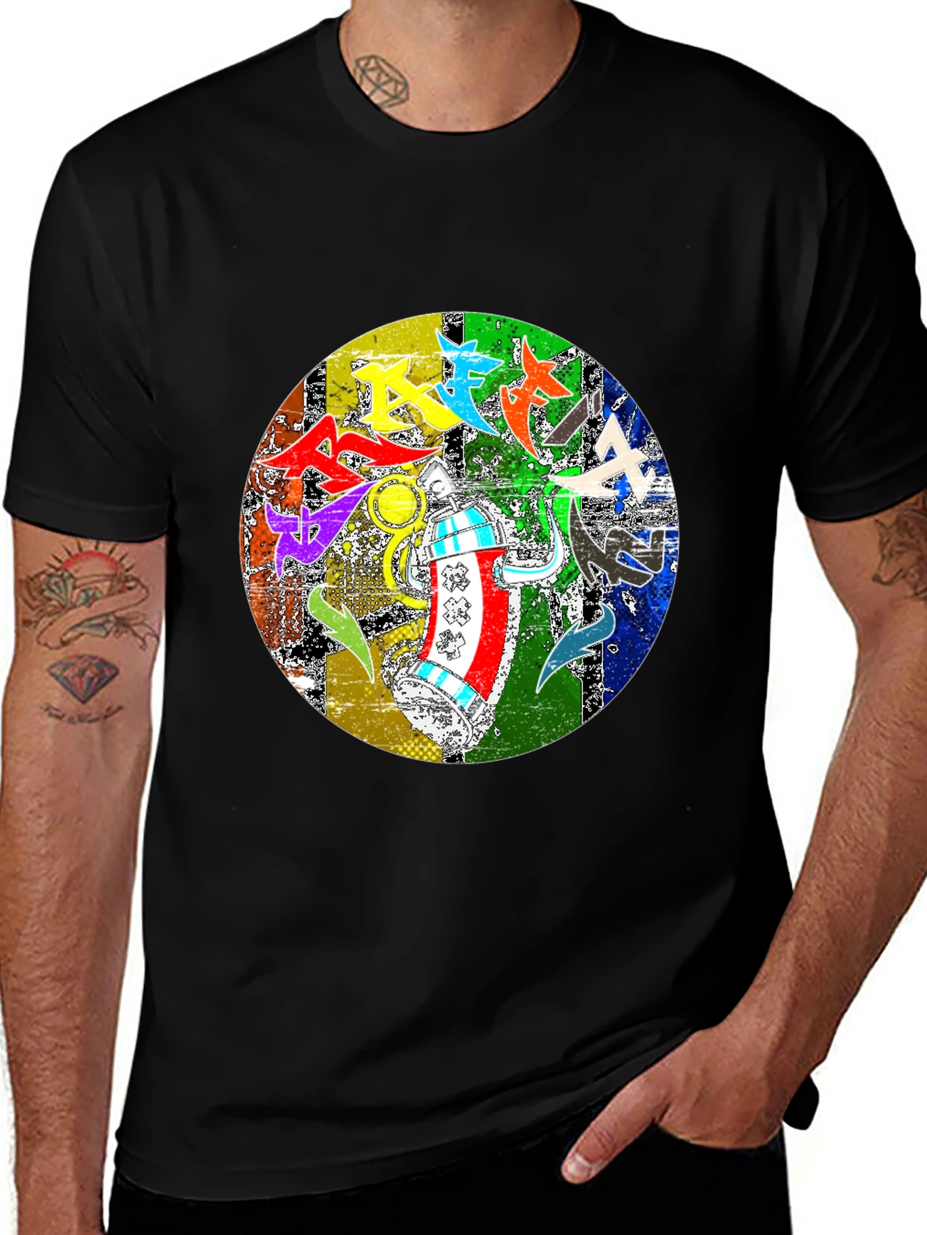 Graffiti Art Spray Paint Graphic Tee