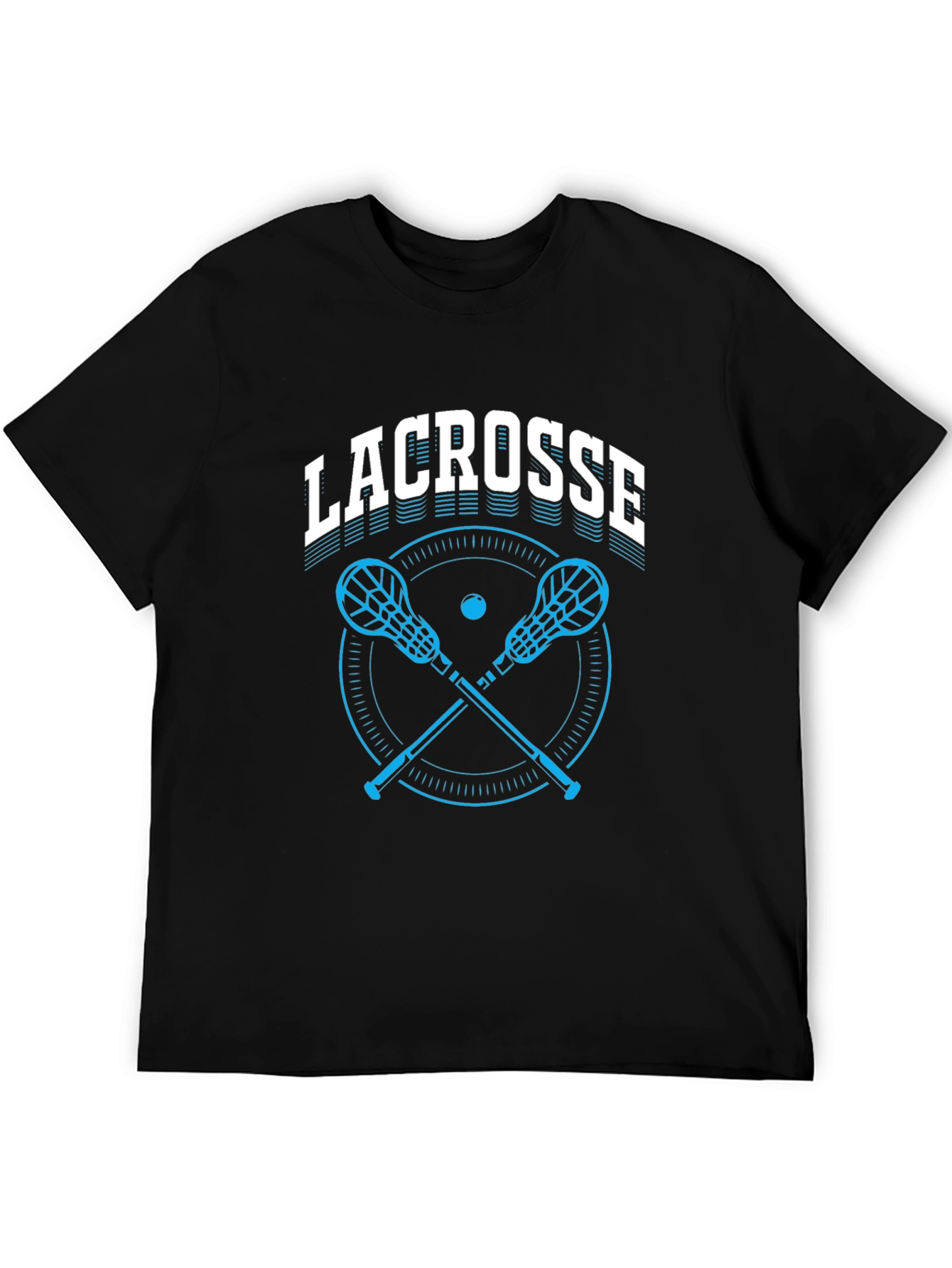 Lacrosse Graphic T-Shirt - Black Cotton Tee