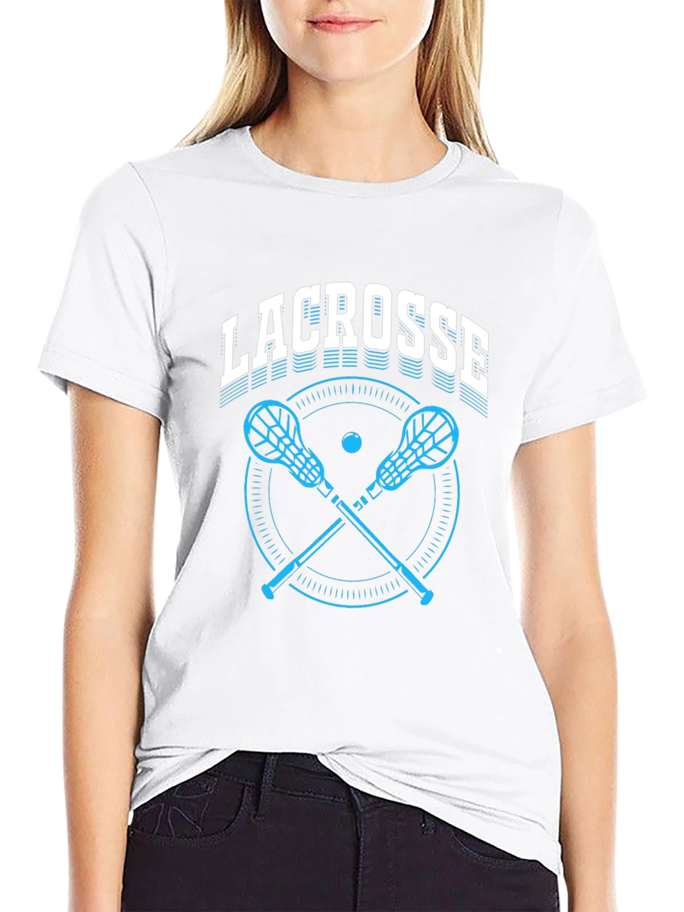 Lacrosse Graphic T-Shirt - Black Cotton Tee