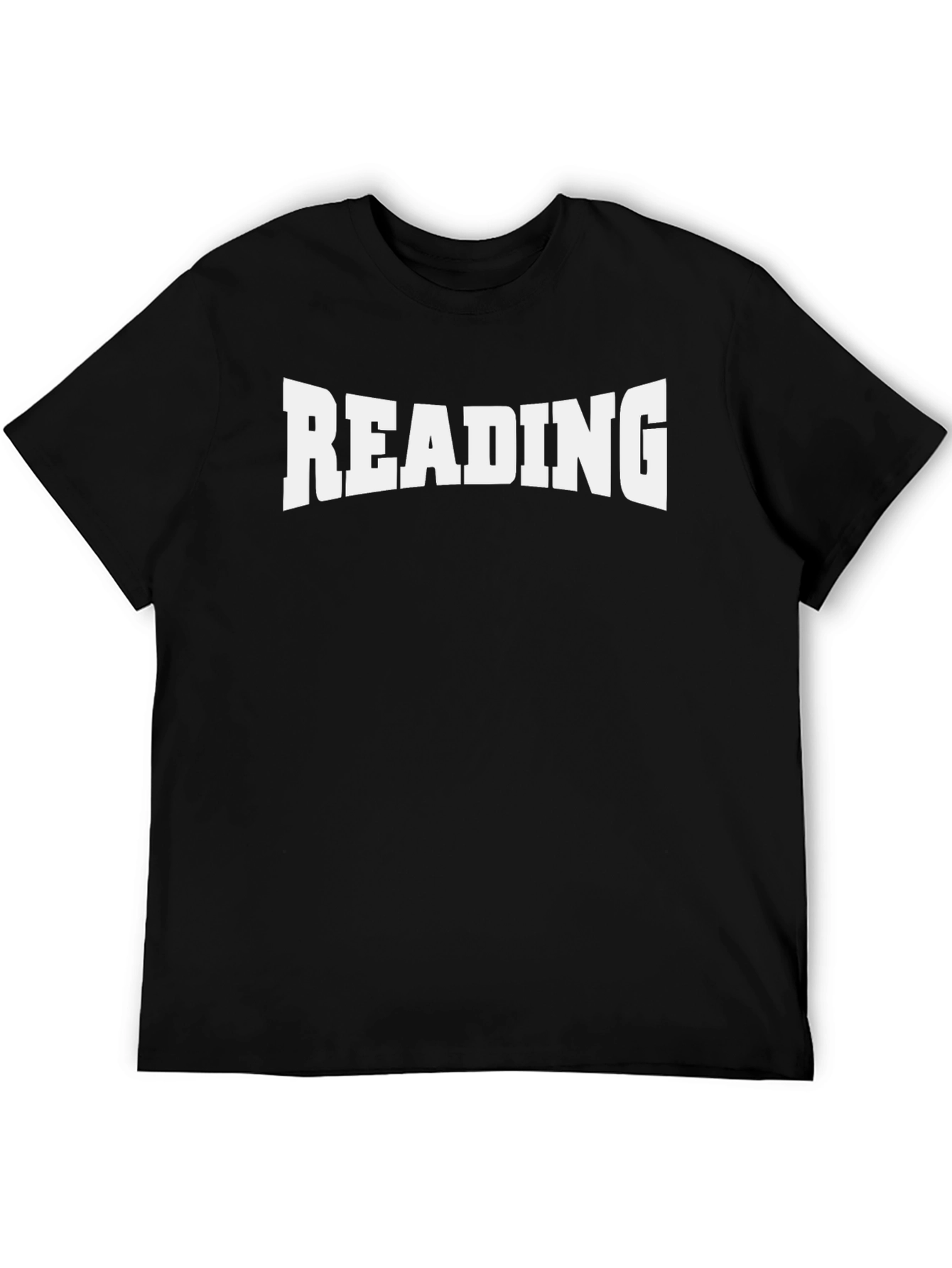 READING Graphic Tee - Black Cotton T-Shirt