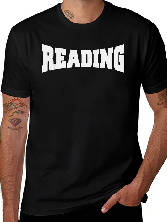 READING Graphic Tee - Black Cotton T-Shirt