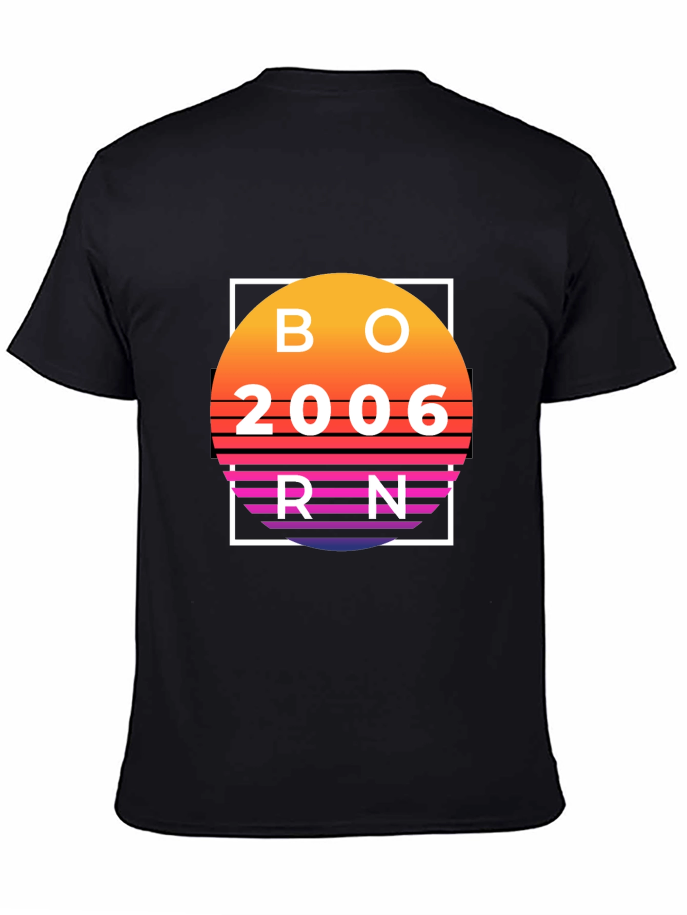 Born in 2006 Retro Sunset T-Shirt