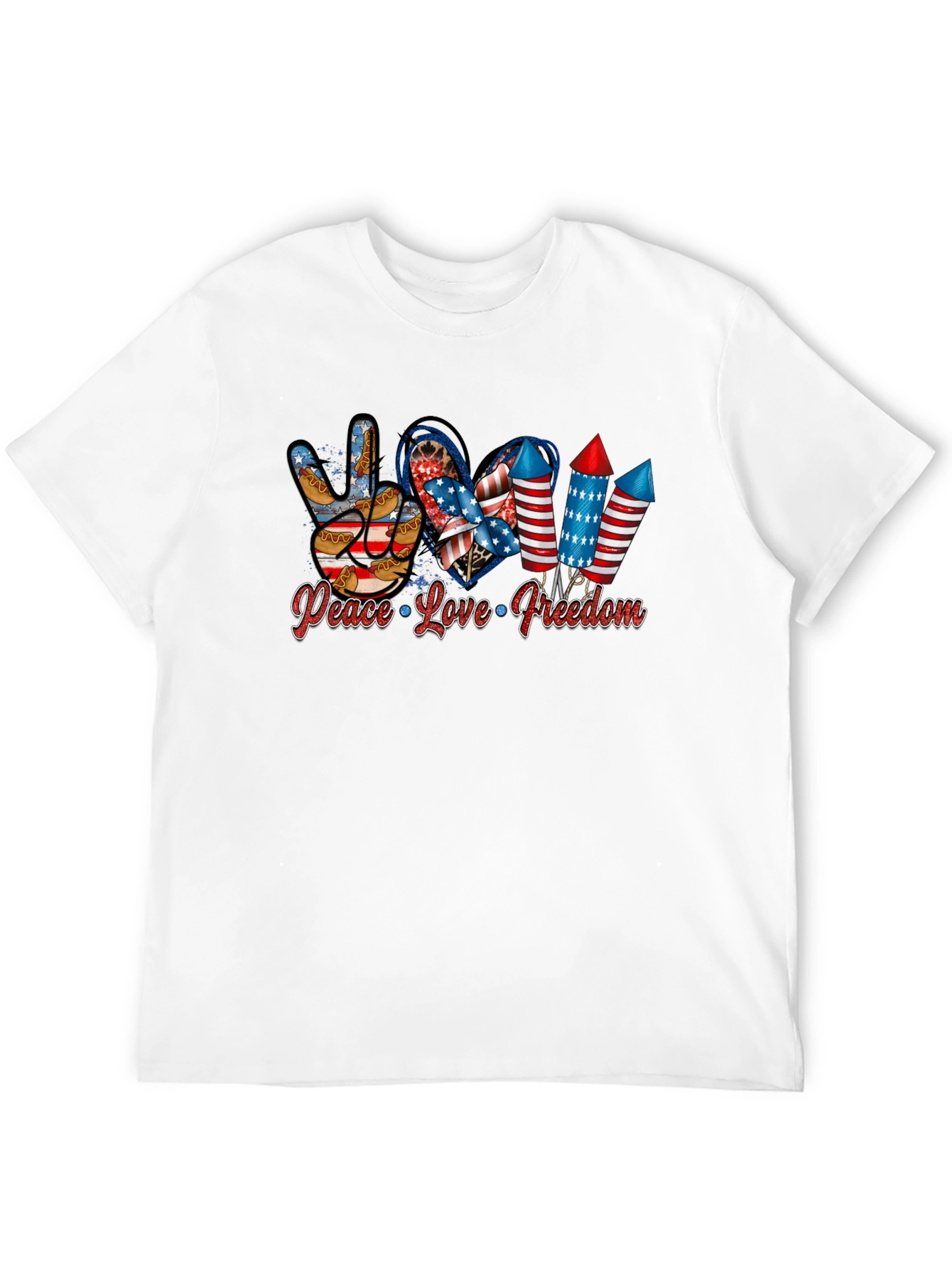 Patriotic Peace Love Freedom T-Shirt