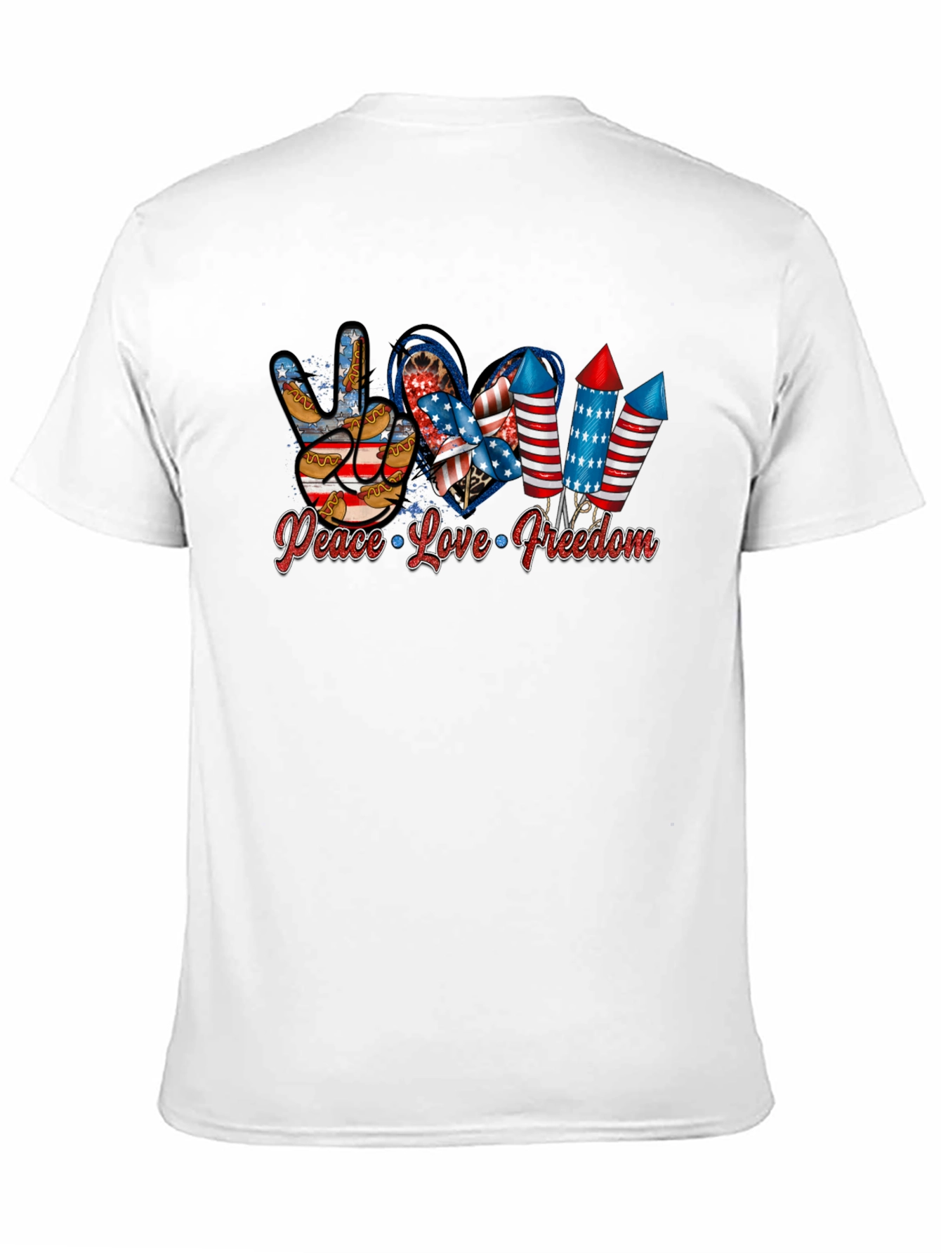 Patriotic Peace Love Freedom T-Shirt