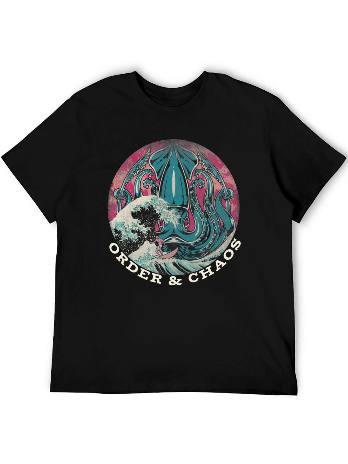 Order & Chaos Squid Graphic Tee - Black