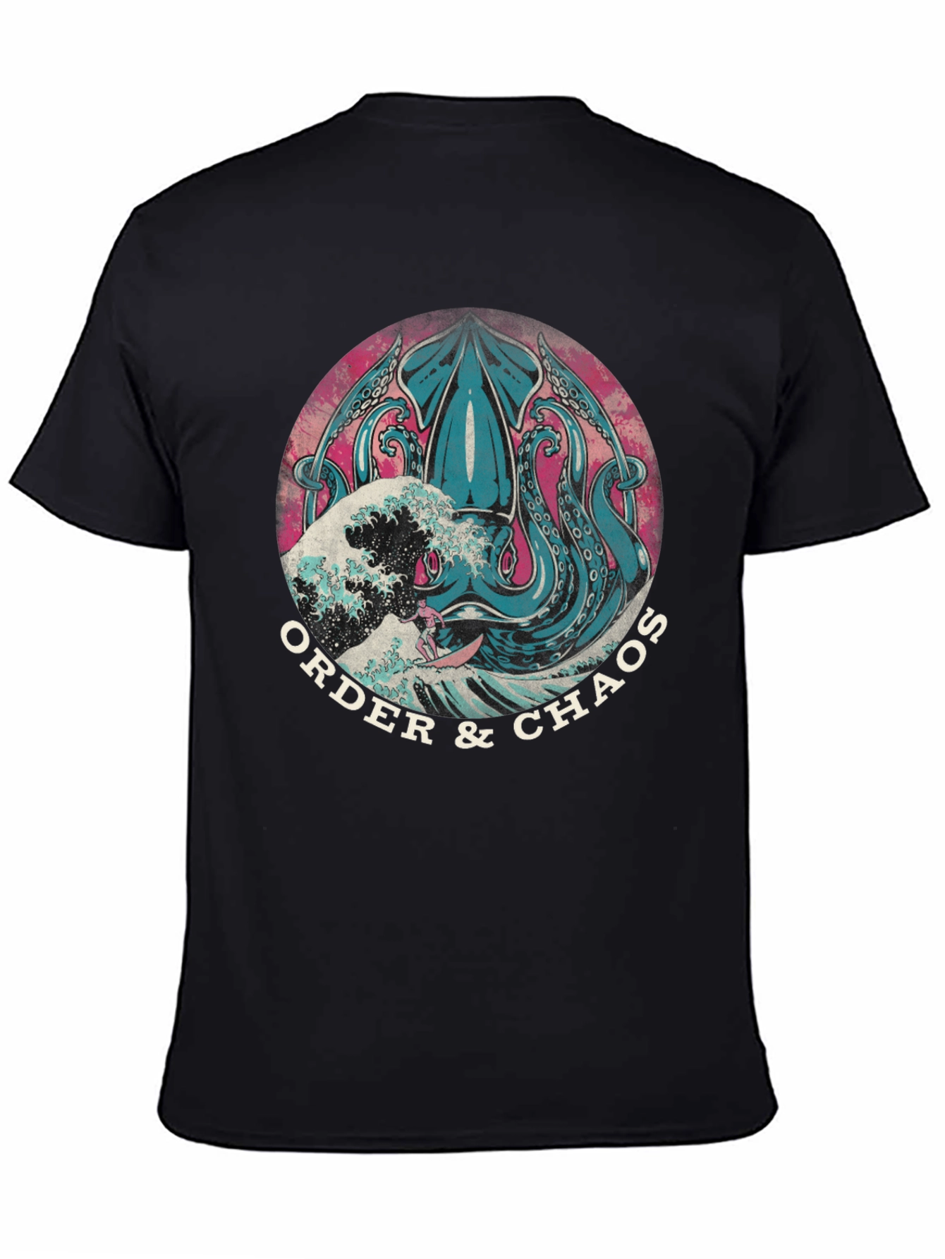 Order & Chaos Squid Graphic Tee - Black