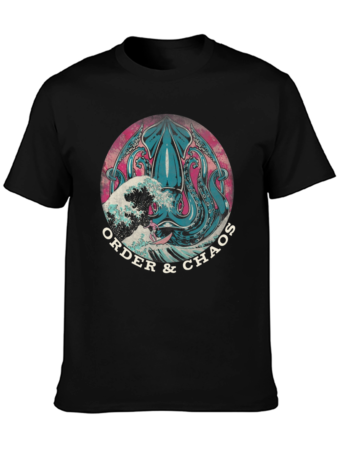 Order & Chaos Squid Graphic Tee - Black