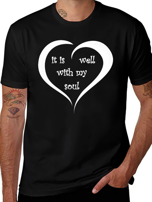It Is Well With My Soul Heart T-Shirt