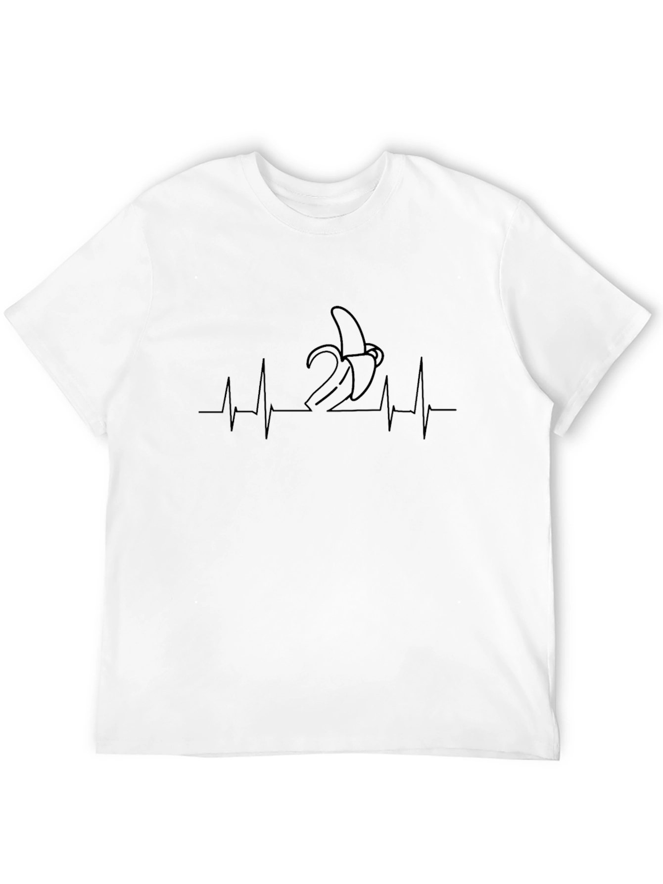Banana Heartbeat Tee - Funny Graphic T-Shirt