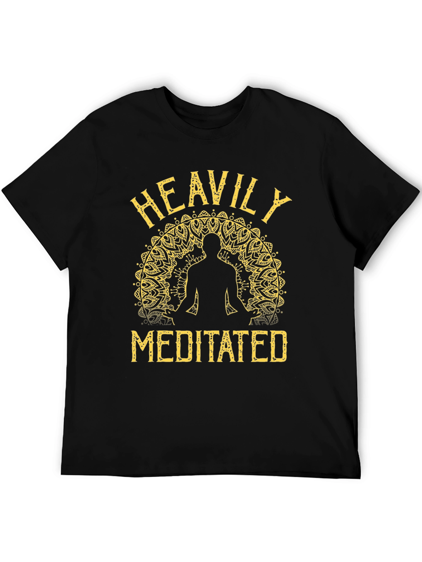 Heavily Meditated Graphic T-Shirt - Black