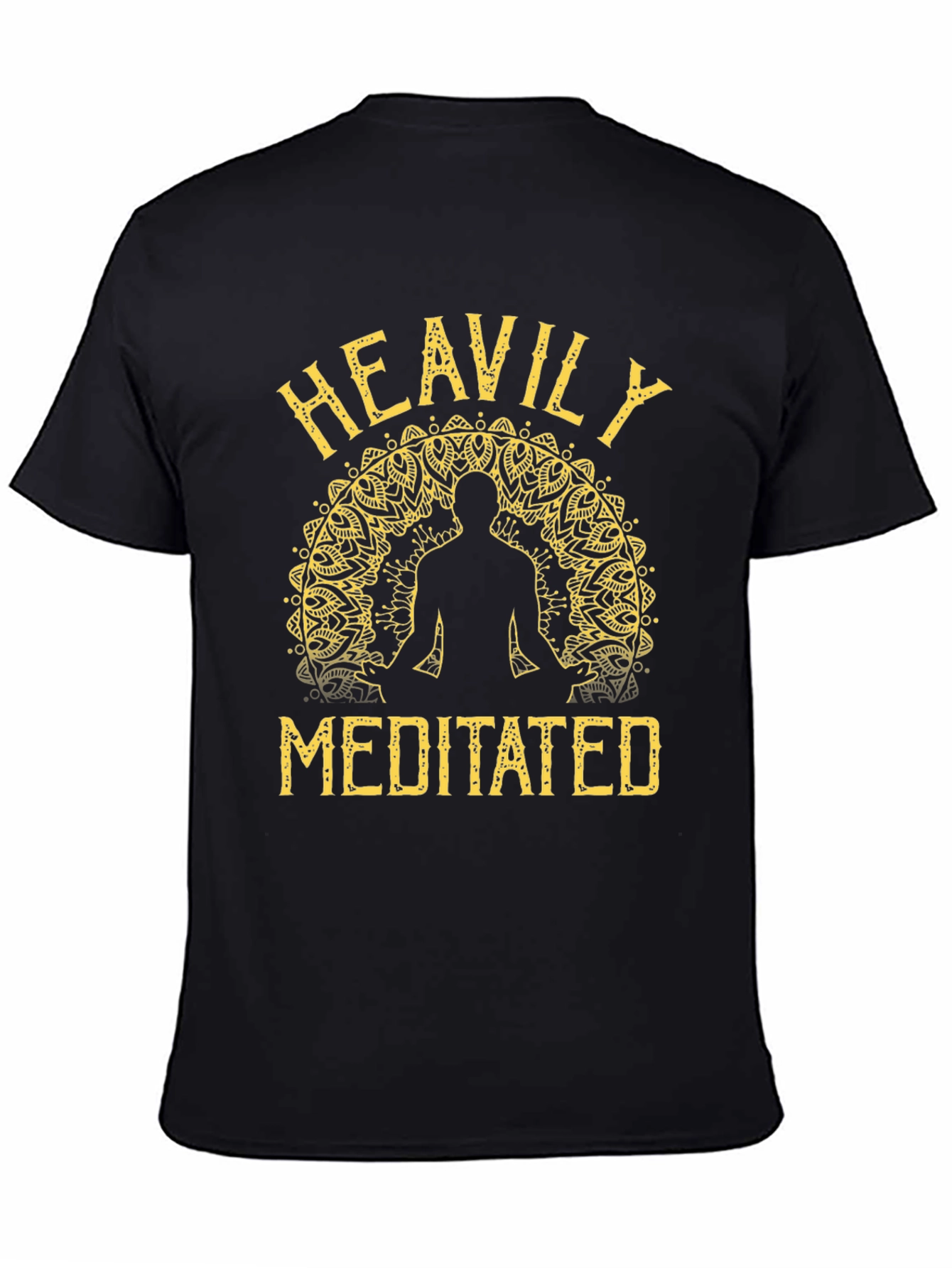 Heavily Meditated Graphic T-Shirt - Black
