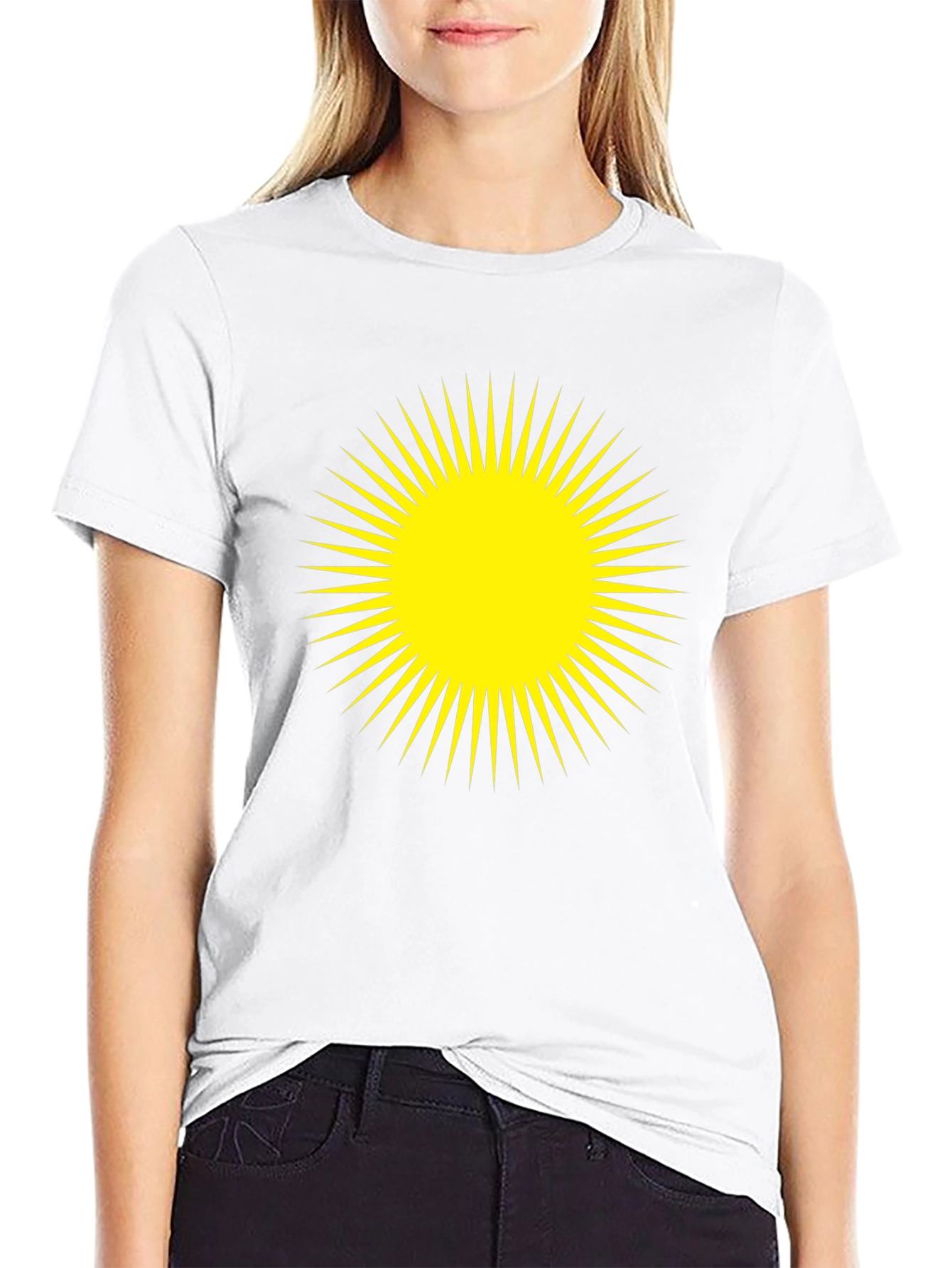Radiant Sun Graphic Black T-Shirt