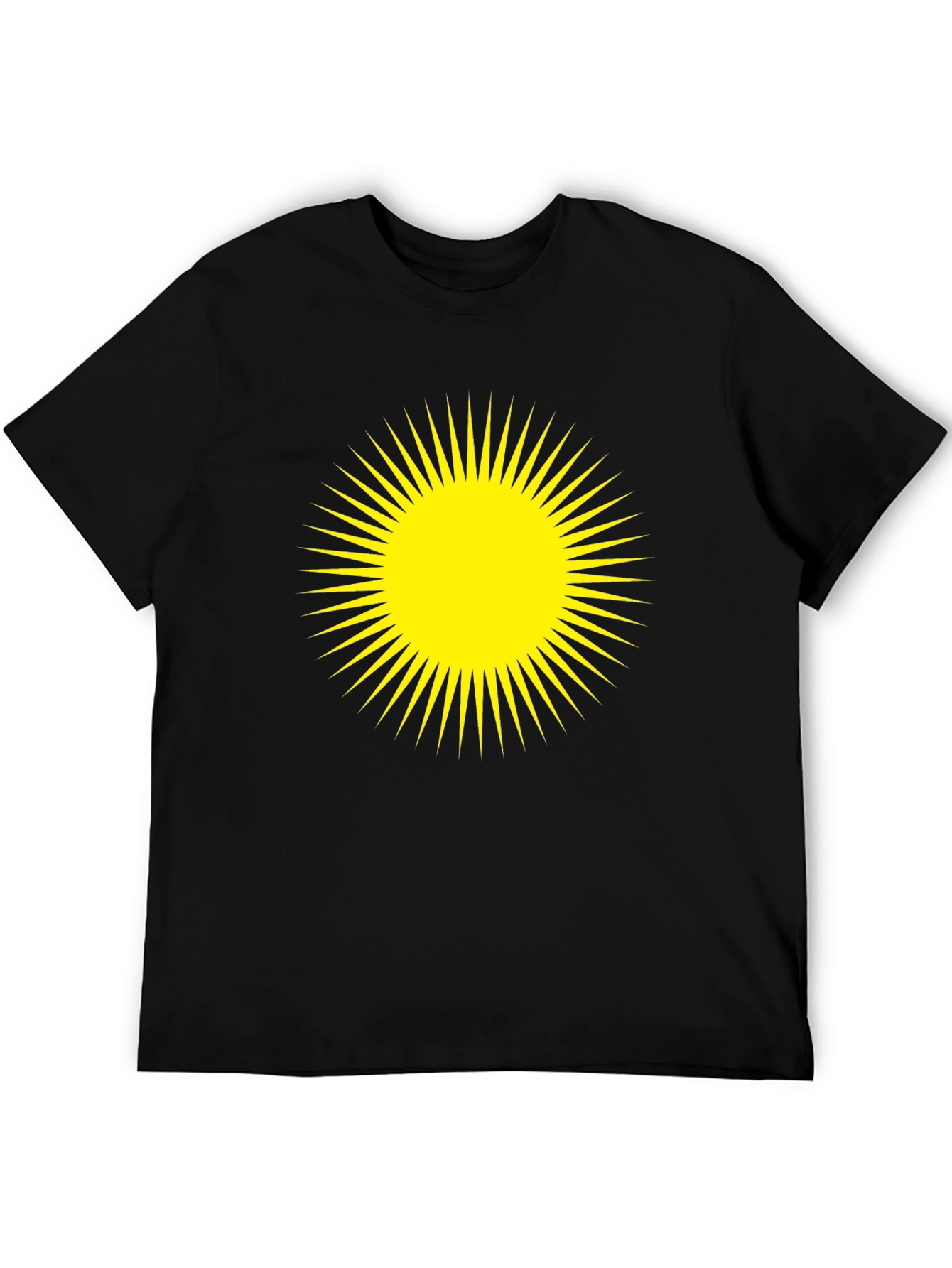 Radiant Sun Graphic Black T-Shirt