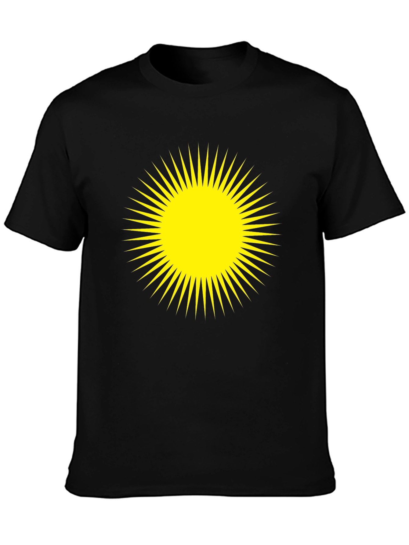Radiant Sun Graphic Black T-Shirt