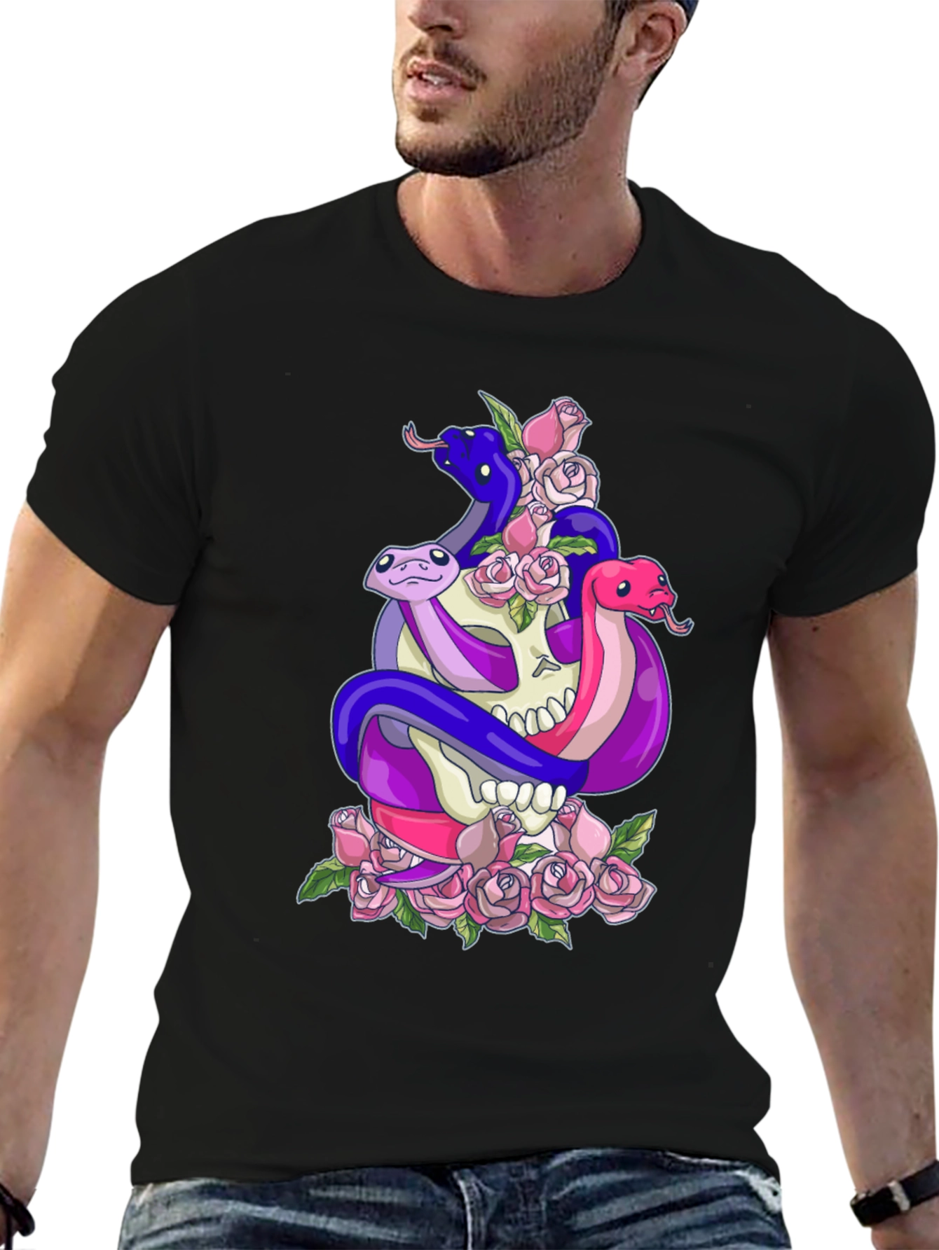 Skull & Snakes Graphic Tee - Unisex