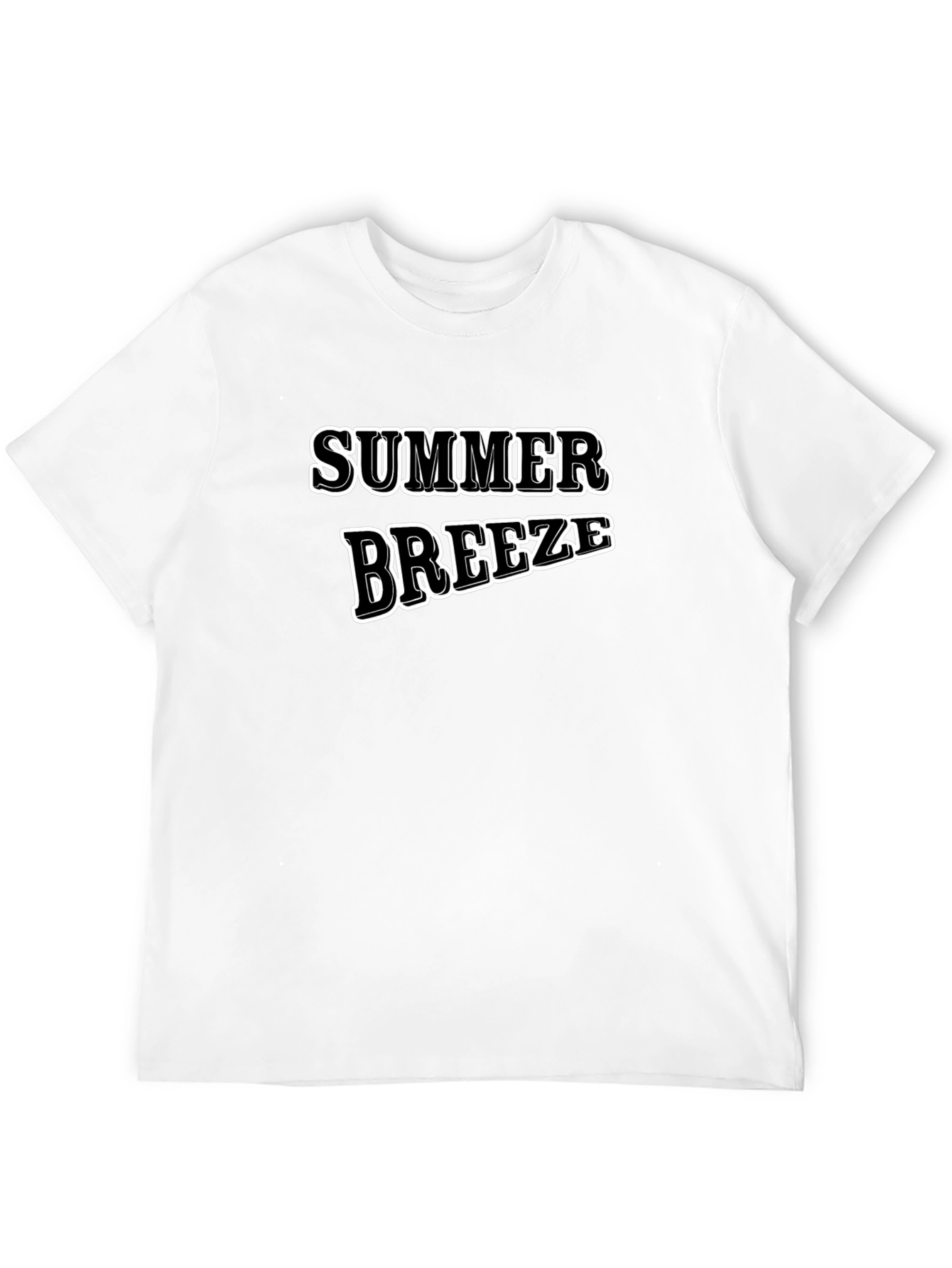 Summer Breeze Graphic T-Shirt - Casual Black Tee