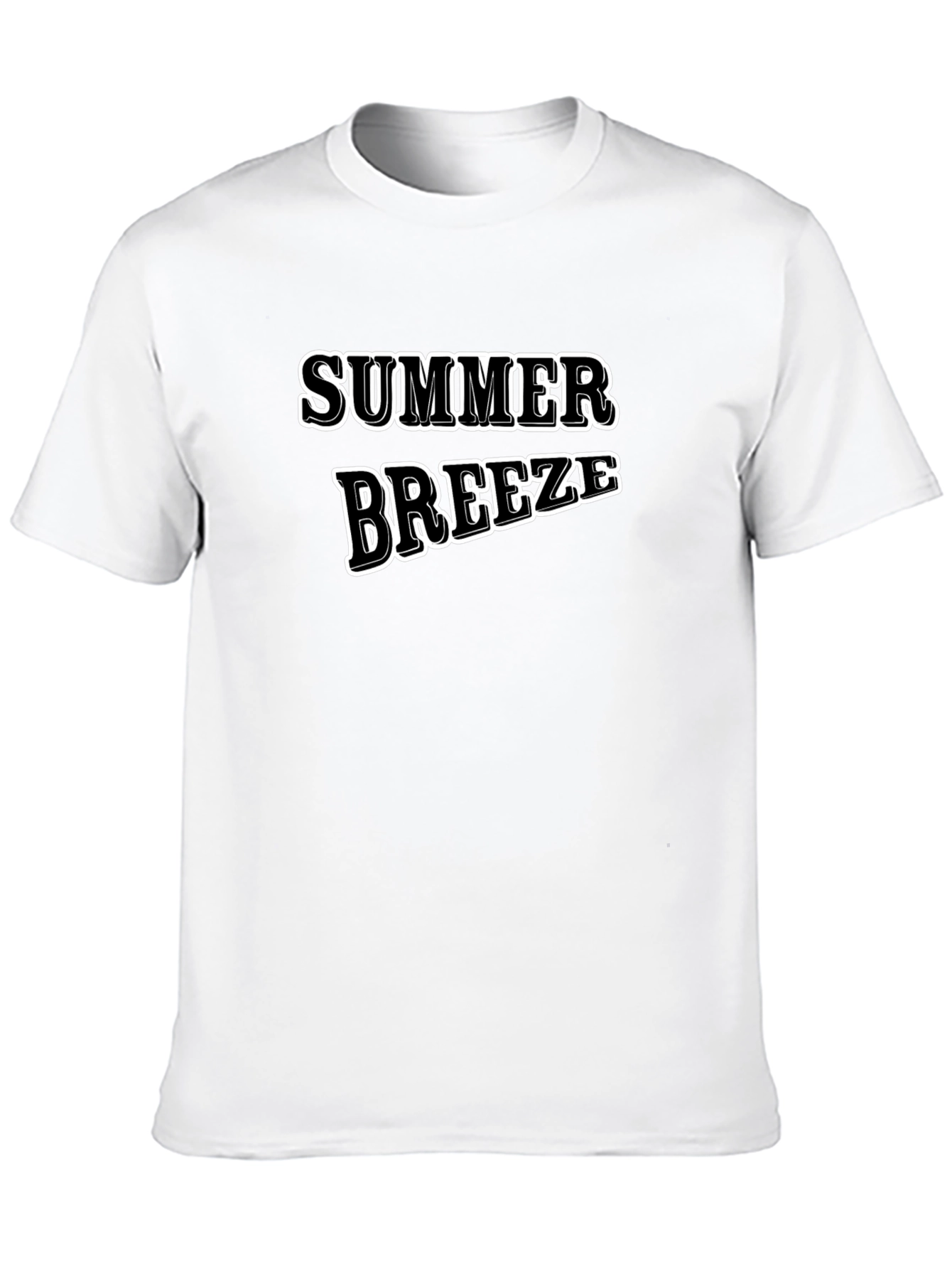 Summer Breeze Graphic T-Shirt - Casual Black Tee
