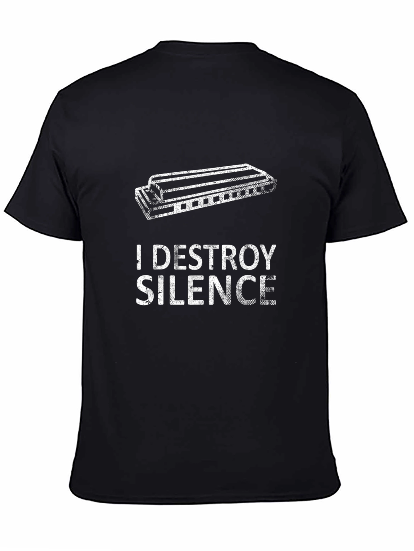 I DESTROY SILENCE Harmonica T-Shirt