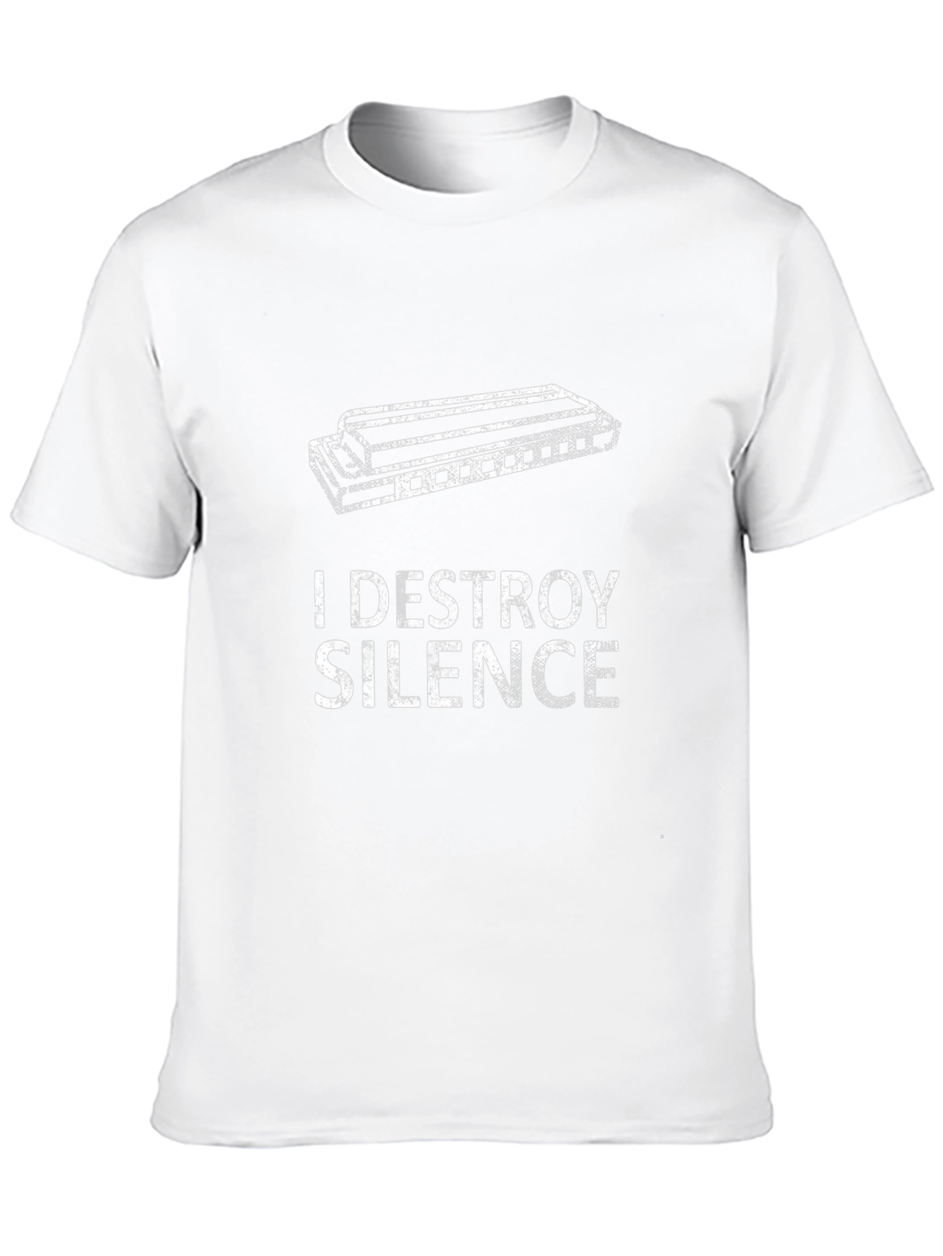 I DESTROY SILENCE Harmonica T-Shirt