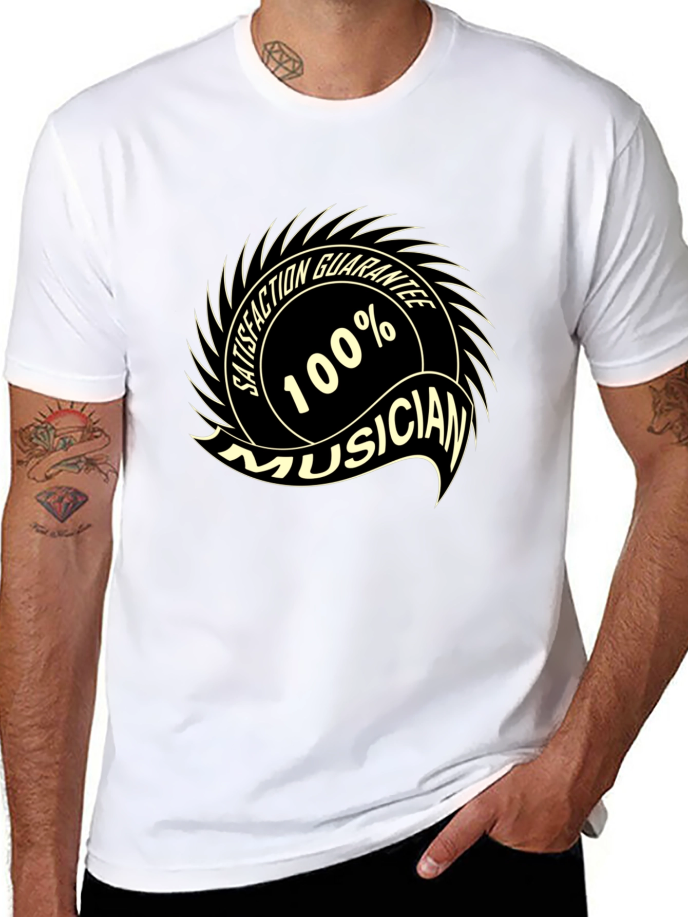 100% Musician Black T-Shirt