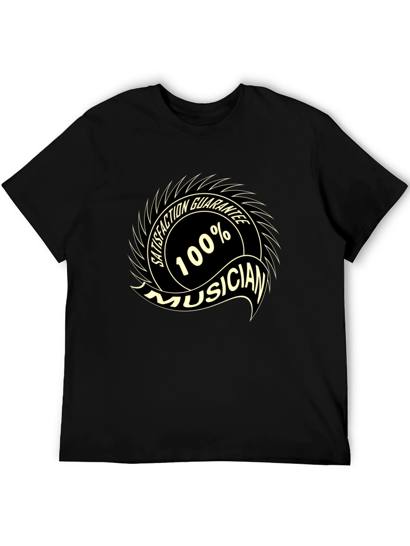 100% Musician Black T-Shirt