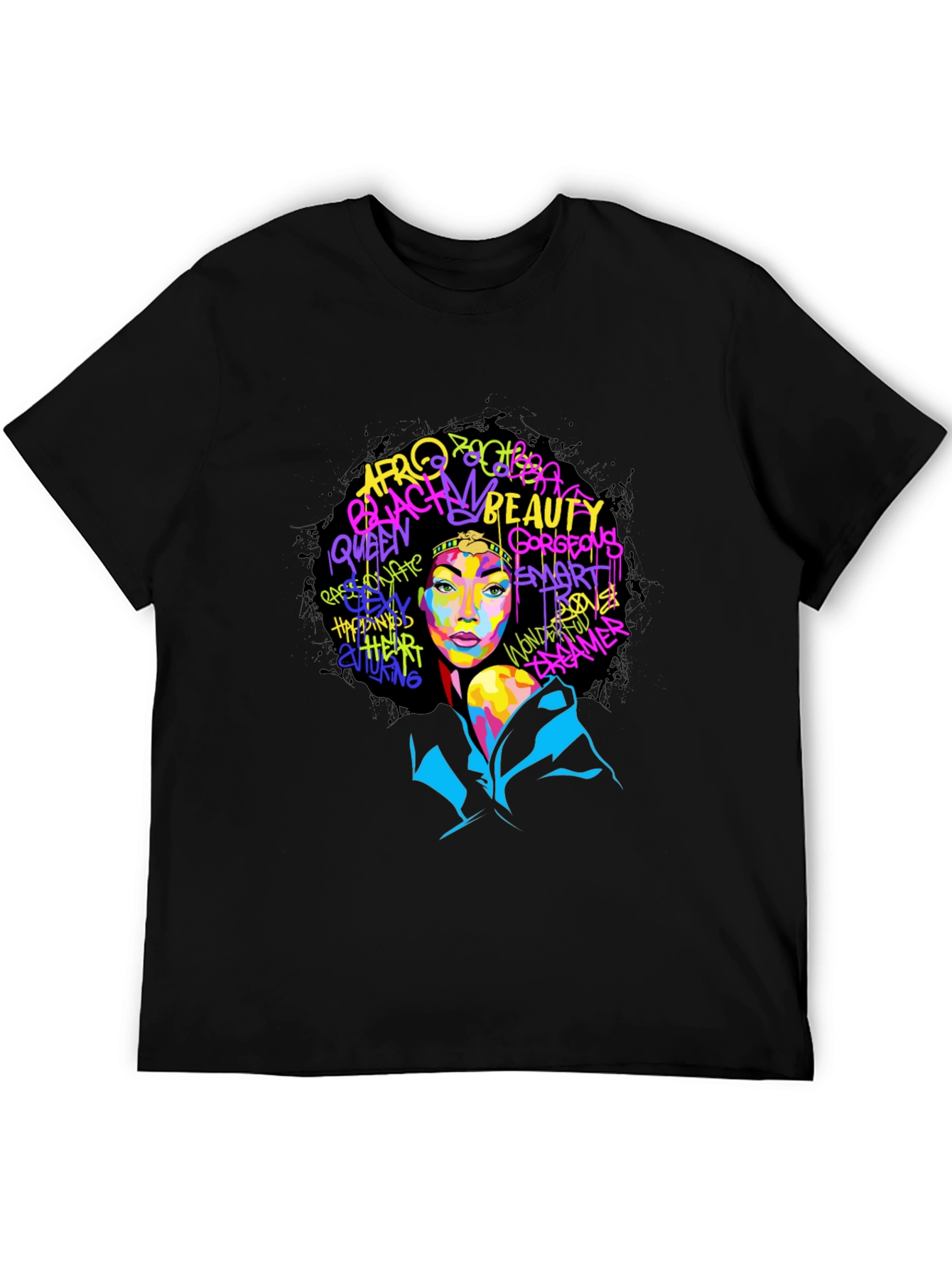 Bold Afro Queen Graphic T-Shirt