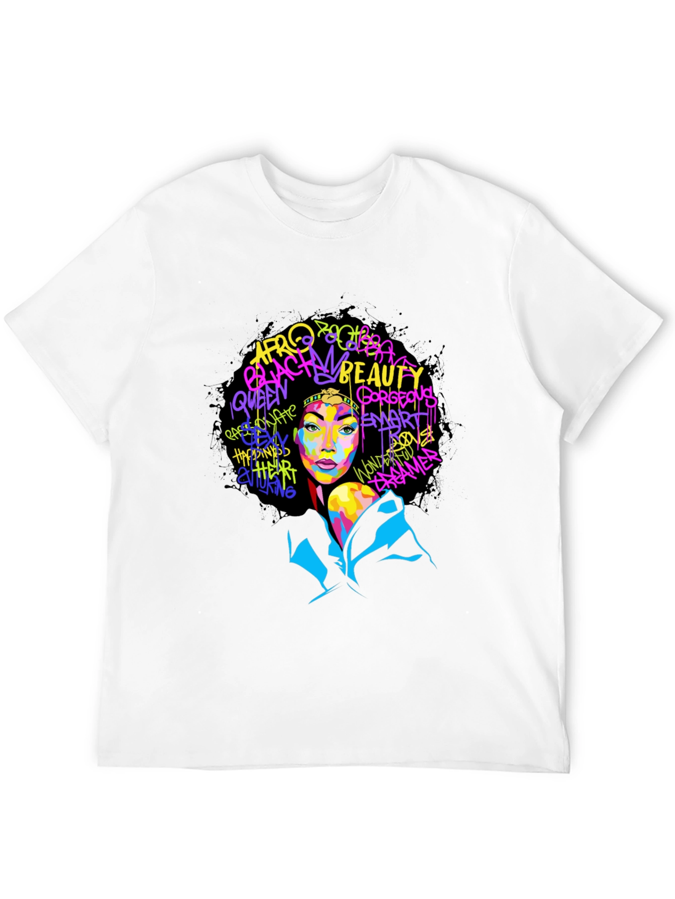 Bold Afro Queen Graphic T-Shirt