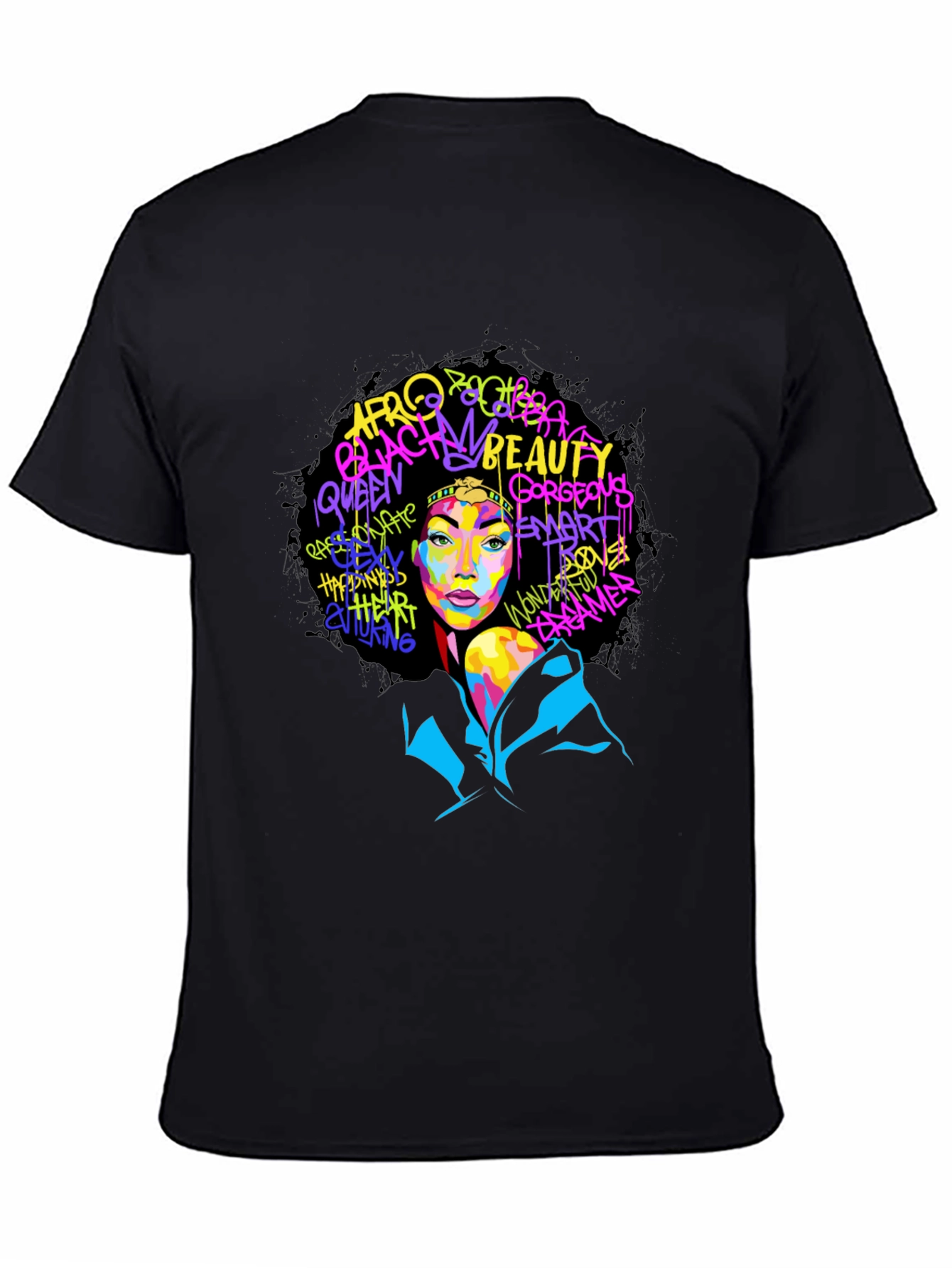Bold Afro Queen Graphic T-Shirt