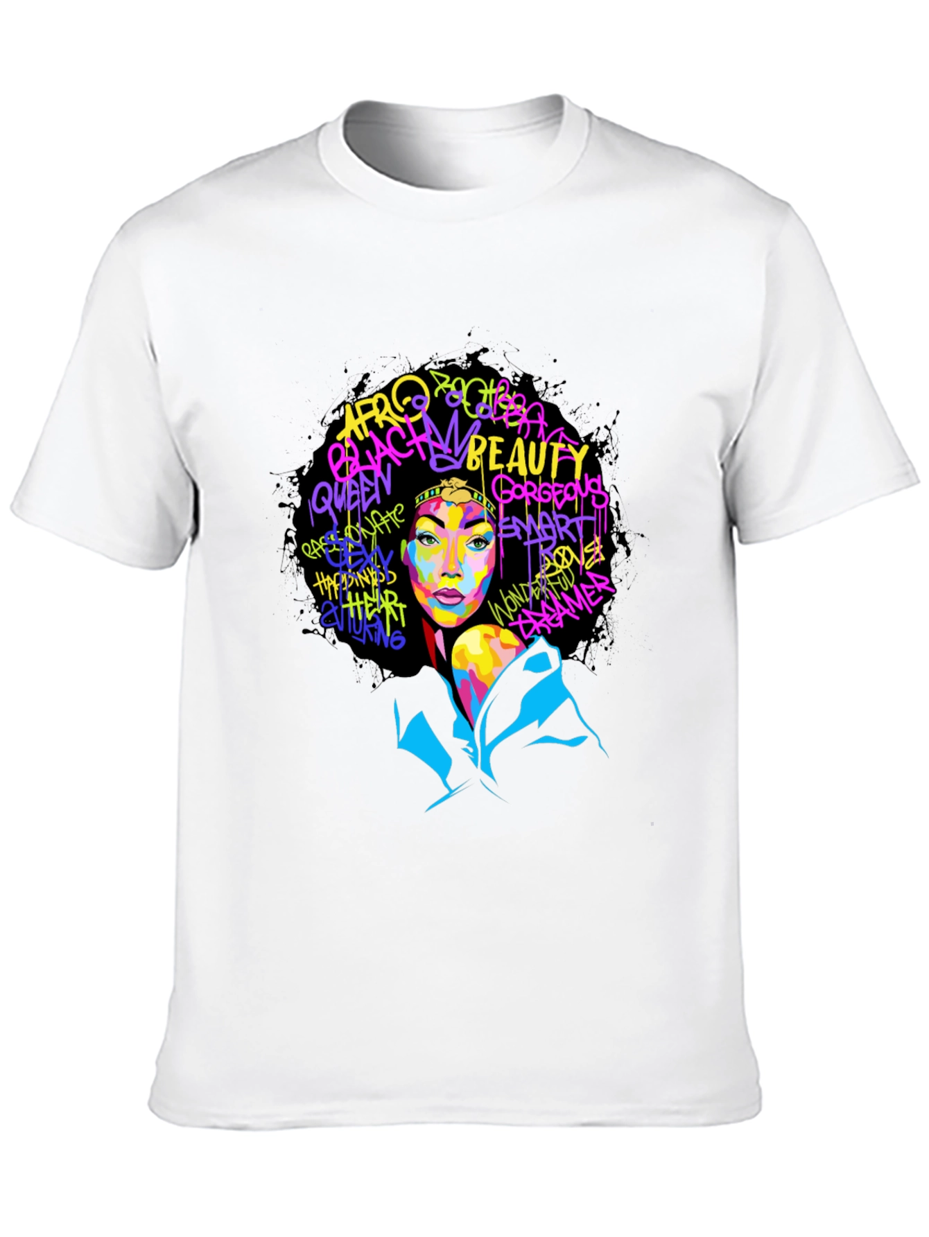 Bold Afro Queen Graphic T-Shirt