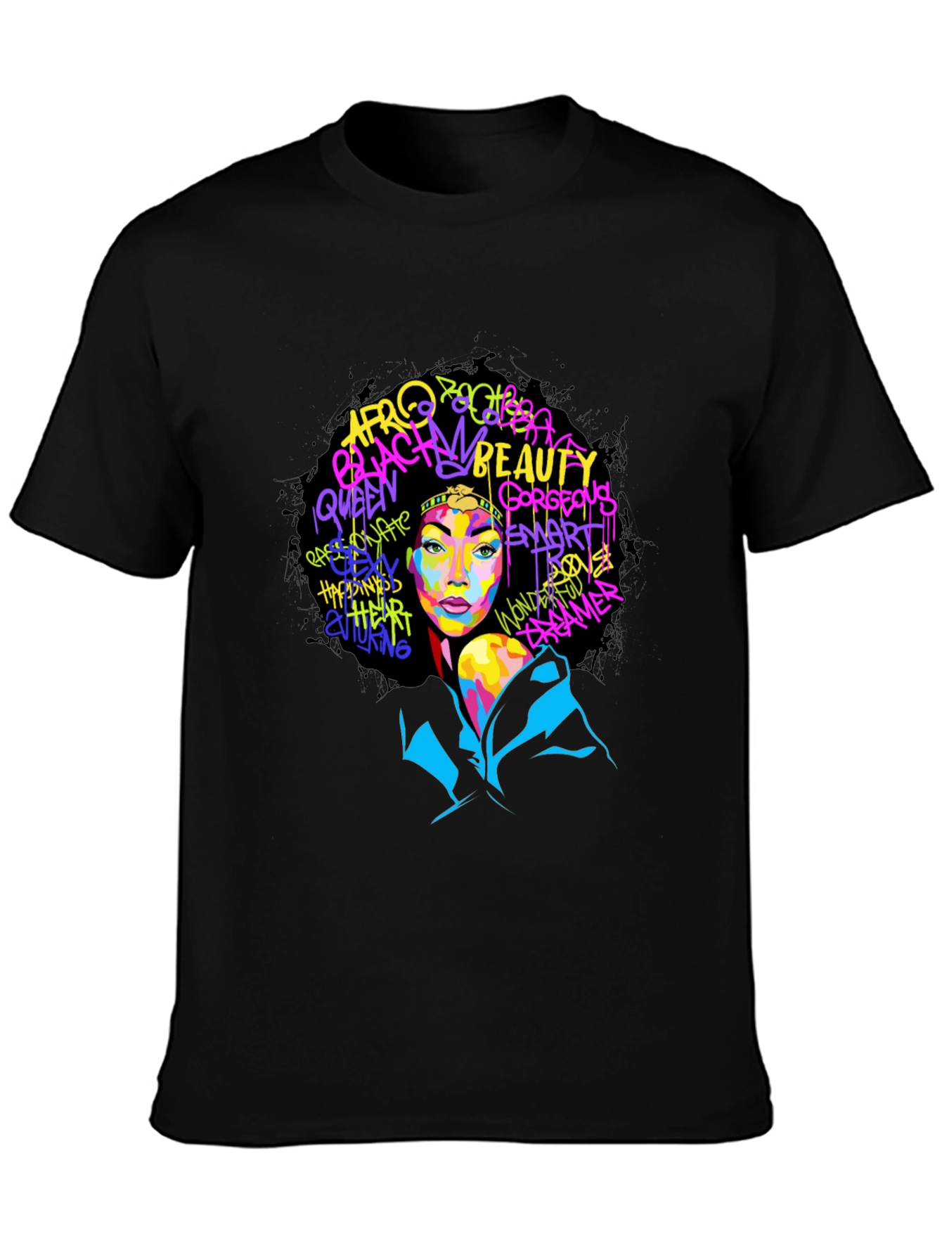 Bold Afro Queen Graphic T-Shirt