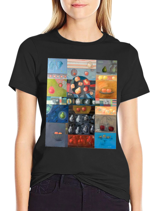 Abstract Fruit Still Life Graphic T-Shirt