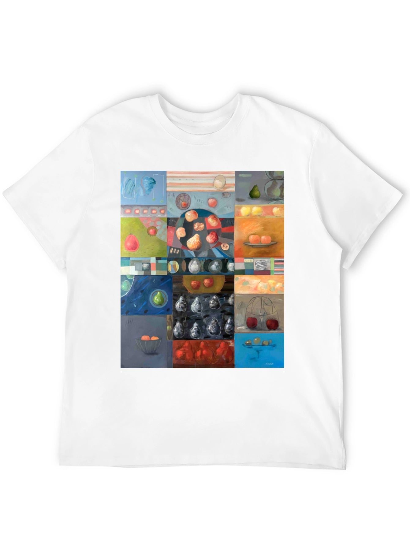 Abstract Fruit Still Life Graphic T-Shirt