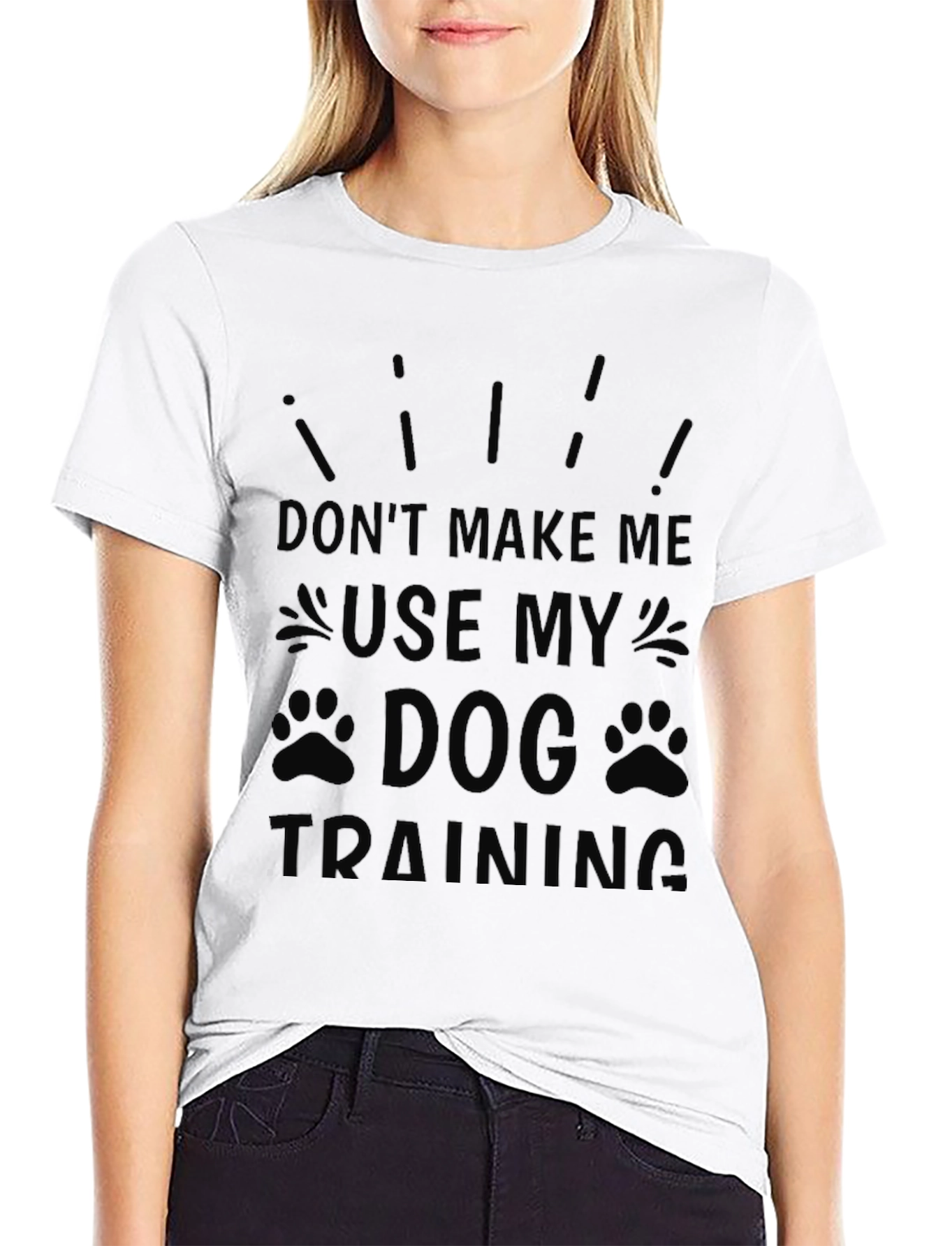 Dog Training Funny Black T-Shirt