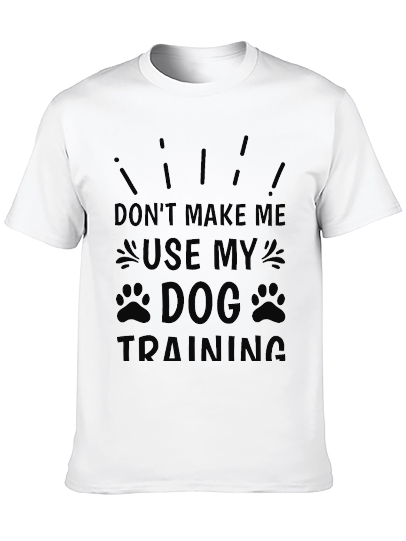 Dog Training Funny Black T-Shirt