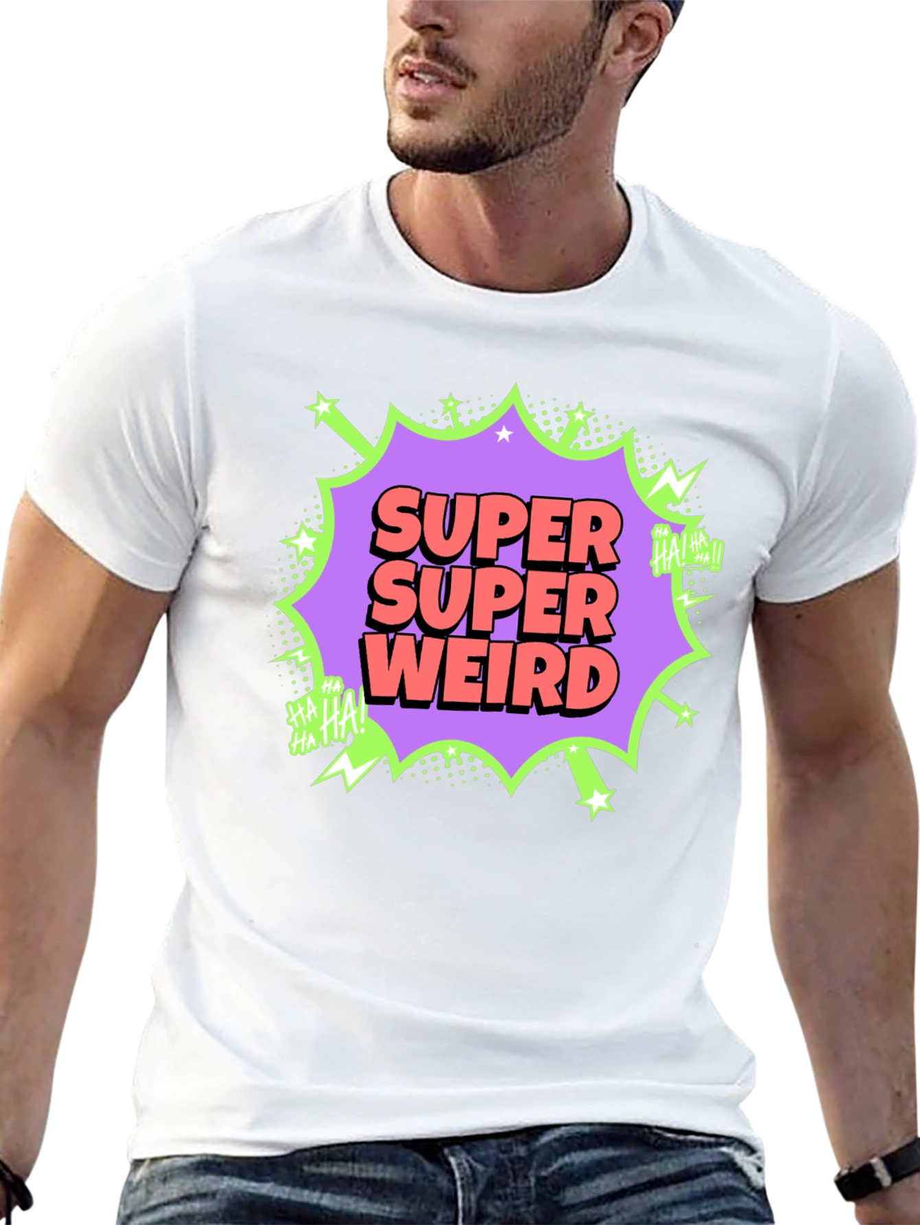 Super Weird Graphic Tee - Funny Comic Style