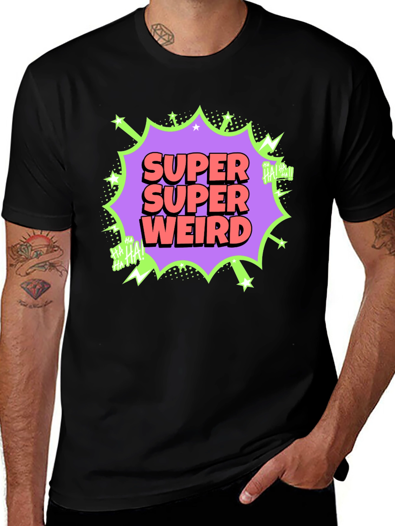 Super Weird Graphic Tee - Funny Comic Style