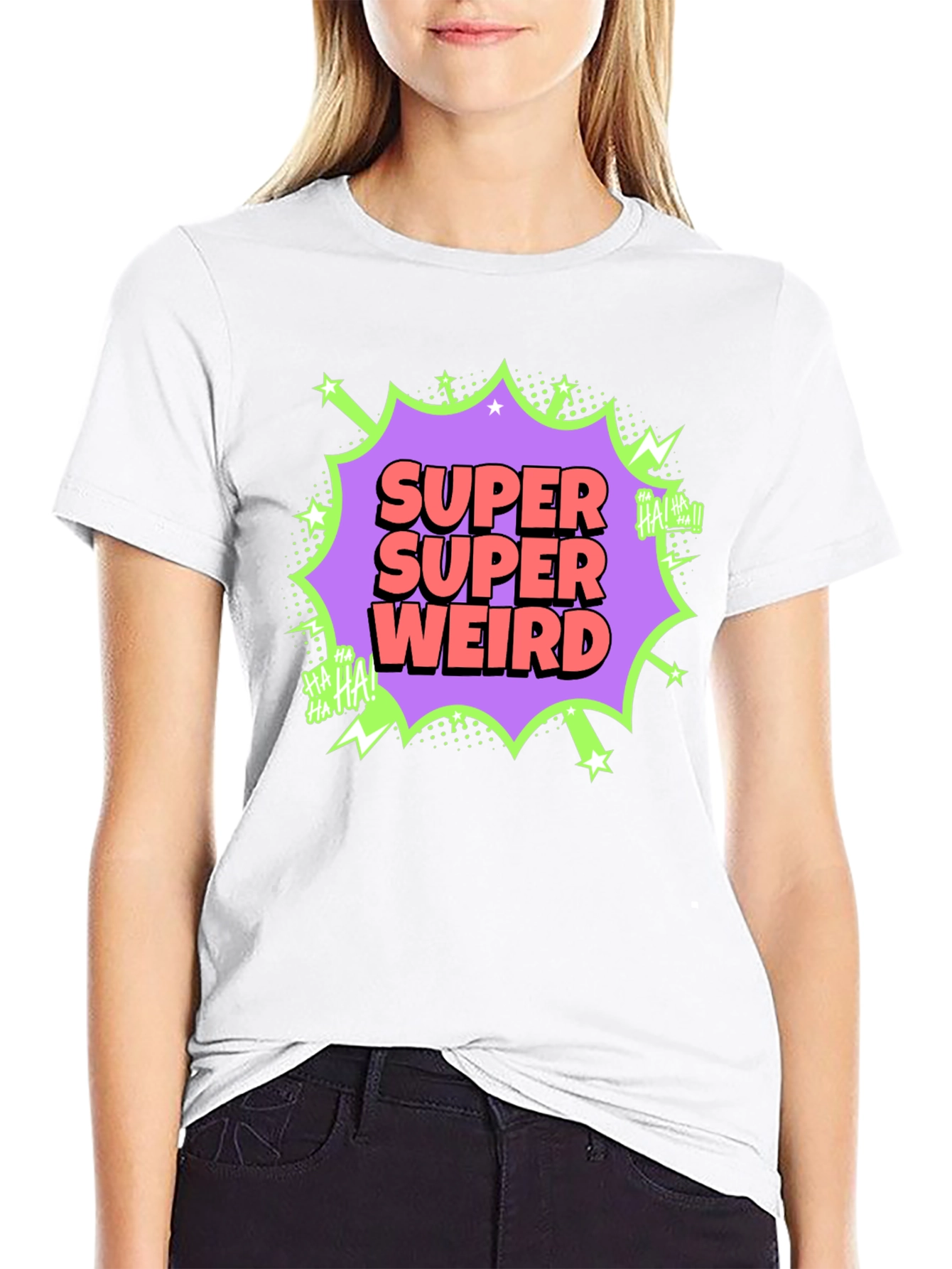 Super Weird Graphic Tee - Funny Comic Style